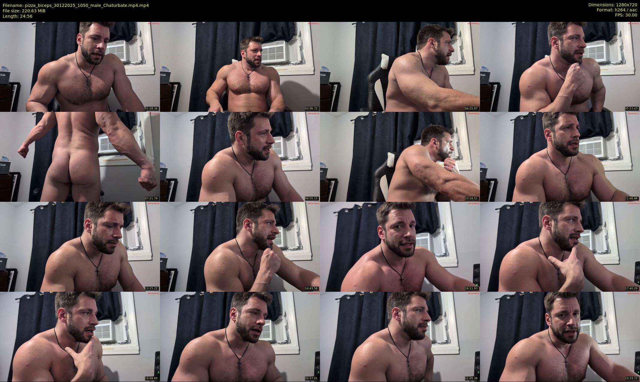 pizza_biceps — 25 minute Chaturbate male cam show recording, 720p, Dec 30, 2025