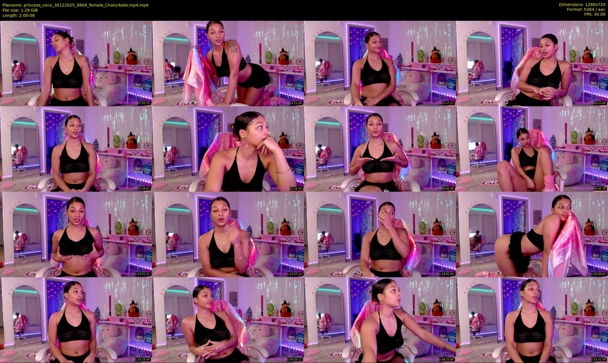 princess_cece — 121 minute Chaturbate female cam show recording, 720p, Dec 30, 2025