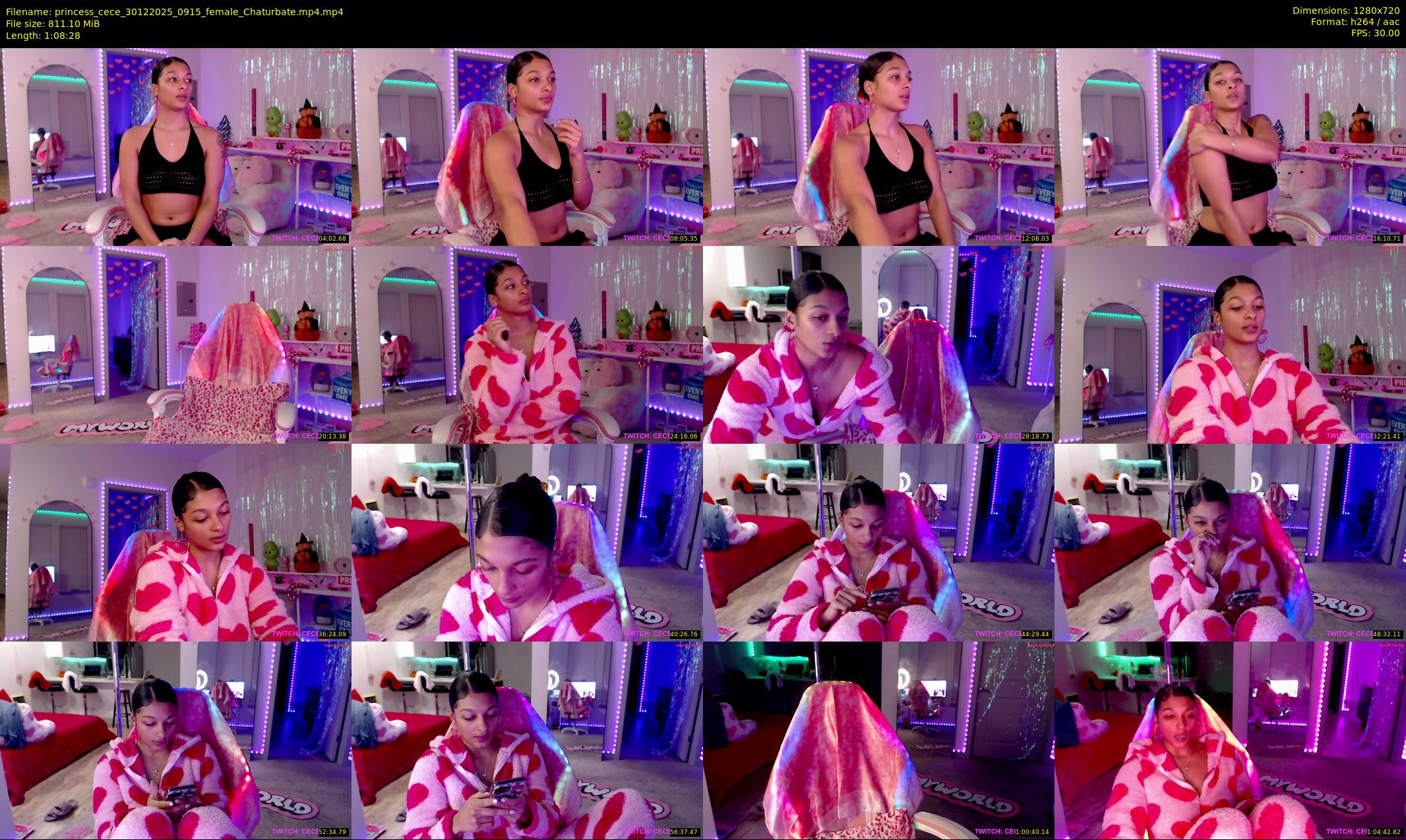 princess_cece — 69 minute Chaturbate female cam show recording, 720p, Dec 30, 2025