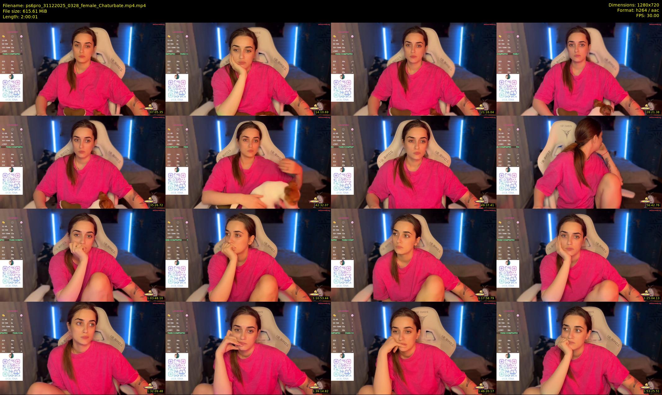 ps6pro — 121 minute Chaturbate female cam show recording, 720p, Dec 31, 2025