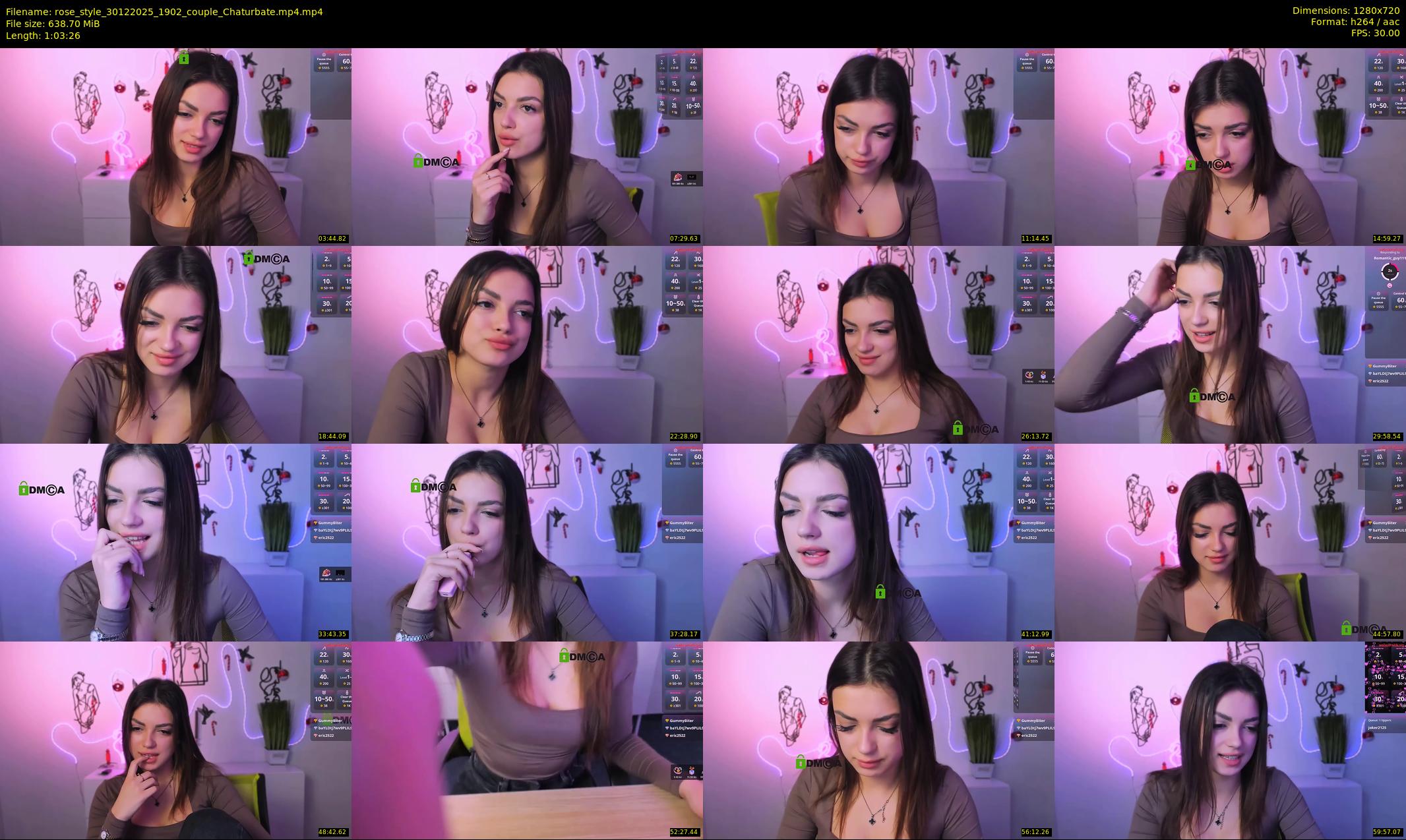 rose_style — 64 minute Chaturbate couple cam show recording, 720p, Dec 30, 2025