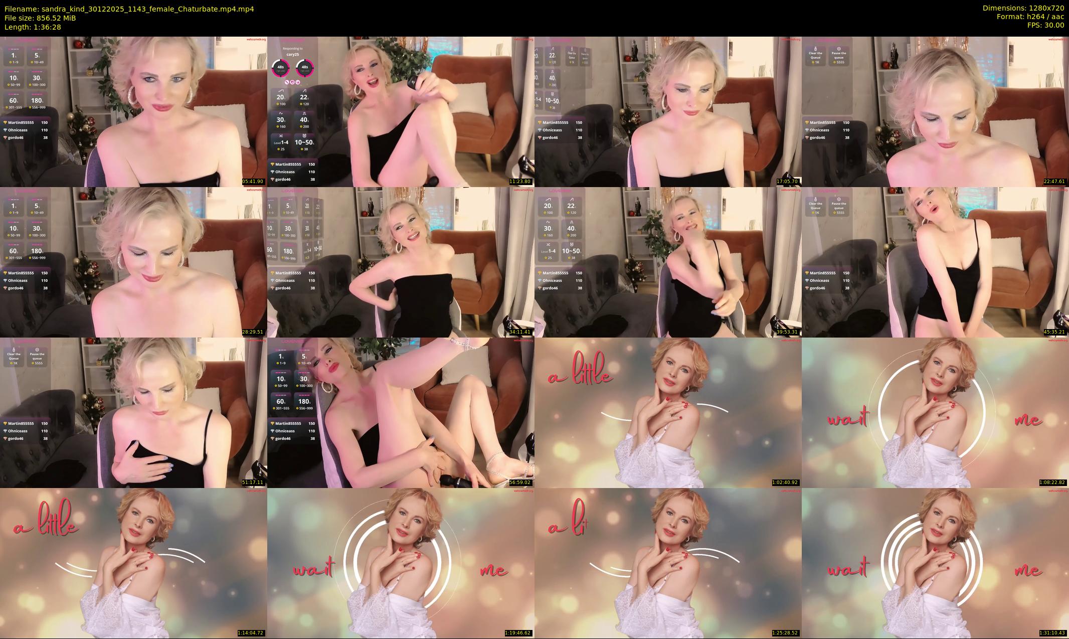 sandra_kind — 97 minute Chaturbate female cam show recording, 720p, Dec 30, 2025