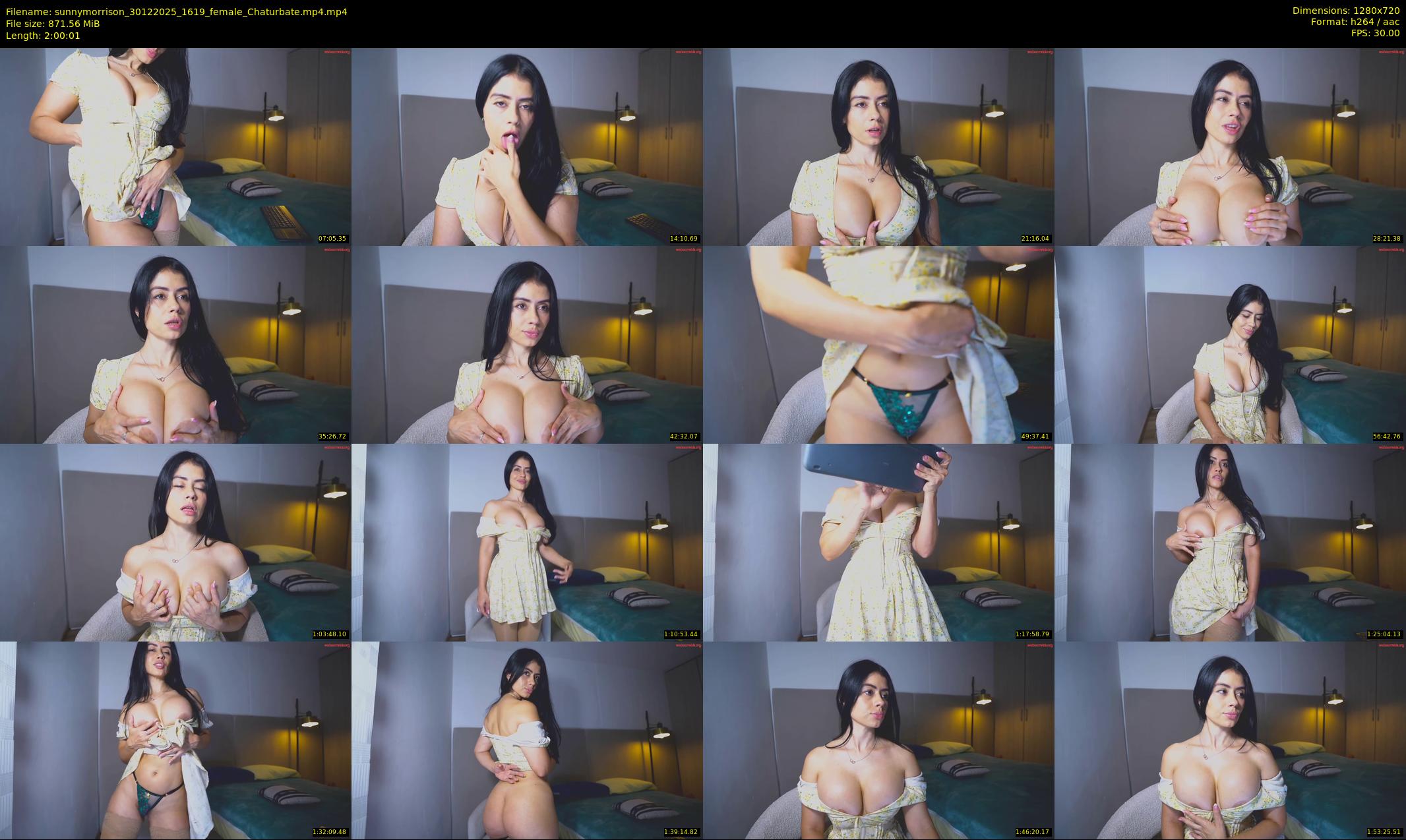 sunnymorrison — 121 minute Chaturbate female cam show recording, 720p, Dec 30, 2025