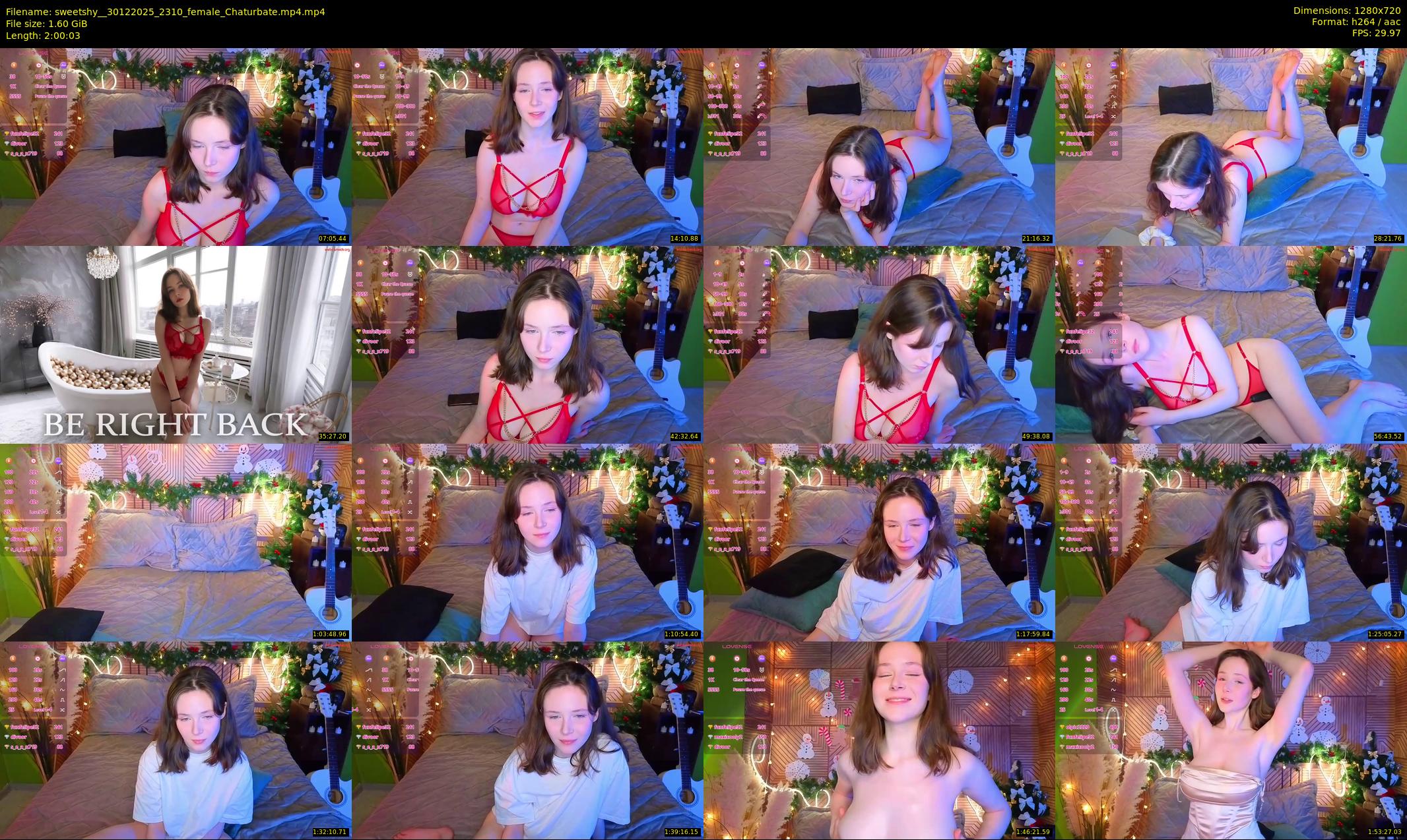 sweetshy_ — 121 minute Chaturbate female cam show recording, 720p, Dec 30, 2025