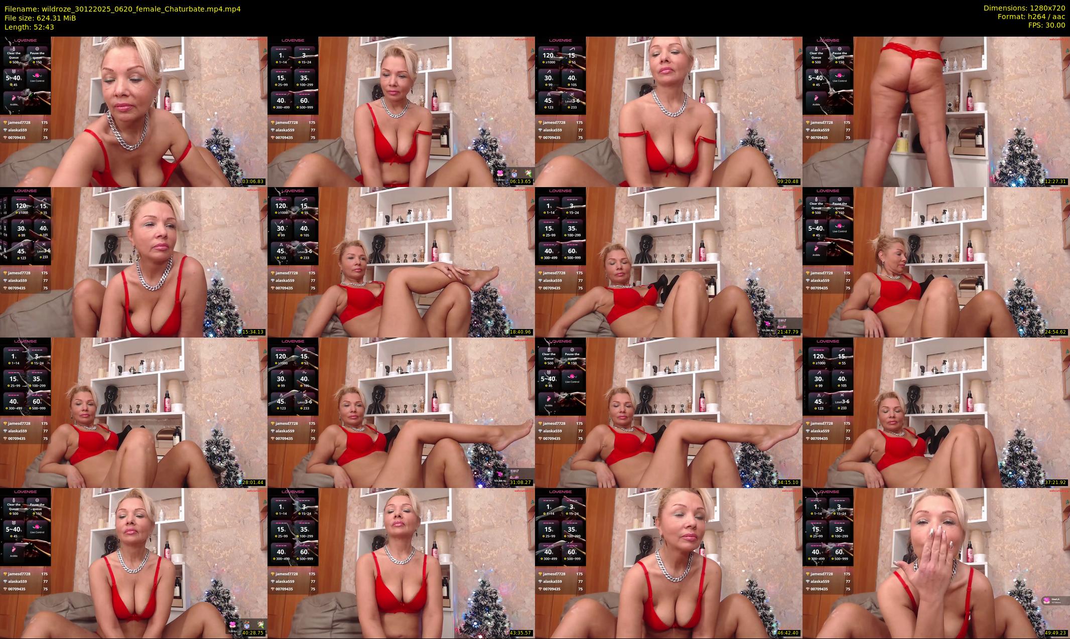 wildroze — 53 minute Chaturbate female cam show recording, 720p, Dec 30, 2025