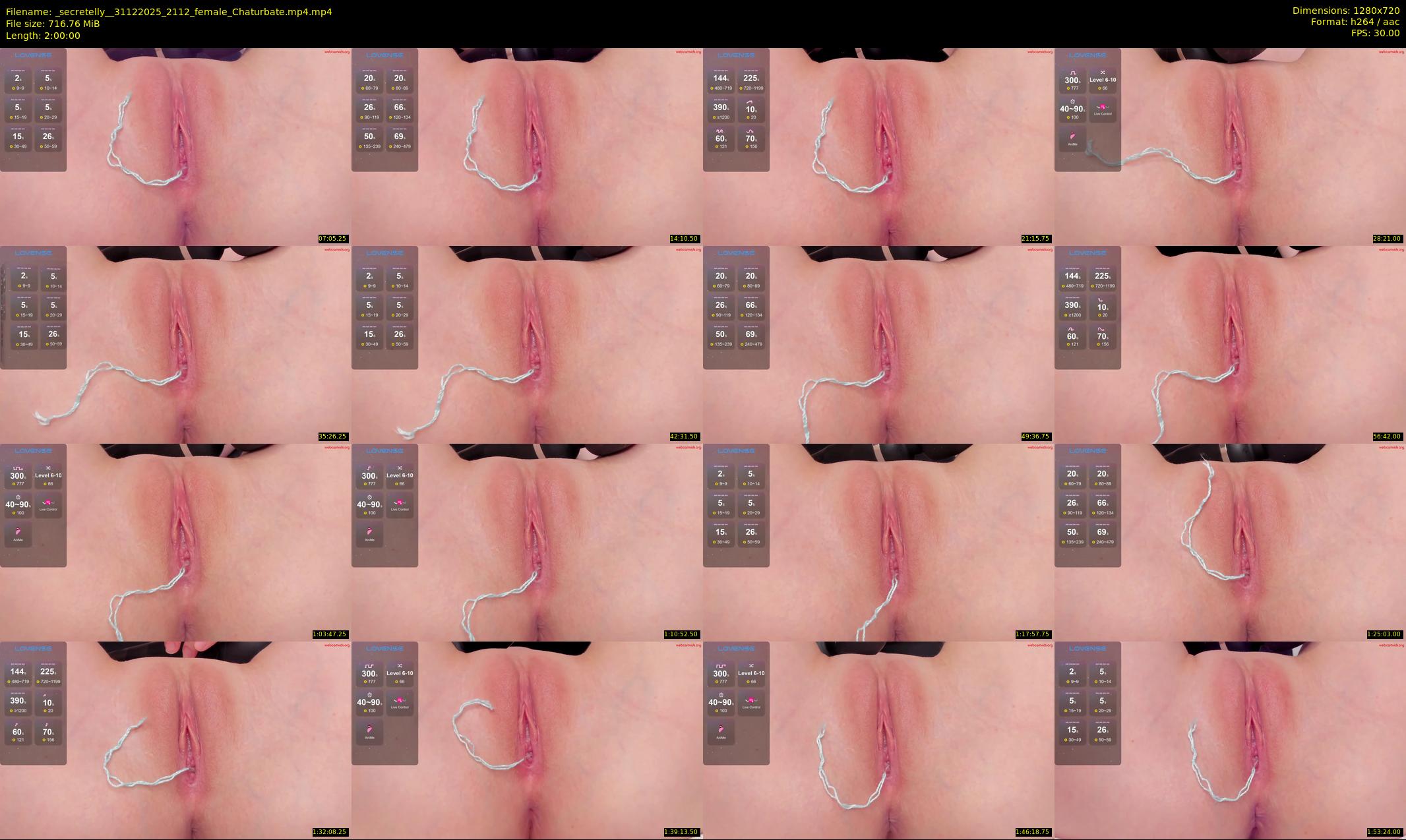 _secretelly_ — 120 minute Chaturbate female cam show recording, 720p, Dec 31, 2025