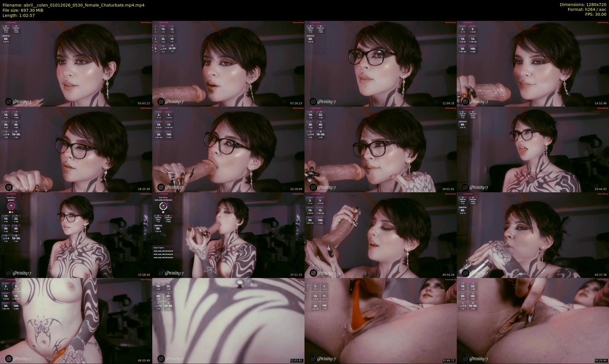 abril__colen — 63 minute Chaturbate female cam show recording, 720p, Jan 1, 2026