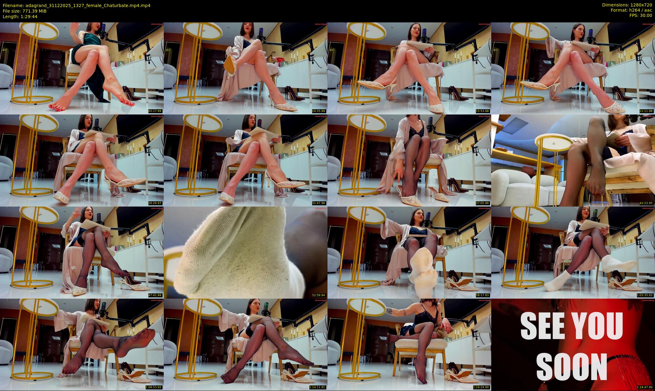 adagrand — 90 minute Chaturbate female cam show recording, 720p, Dec 31, 2025