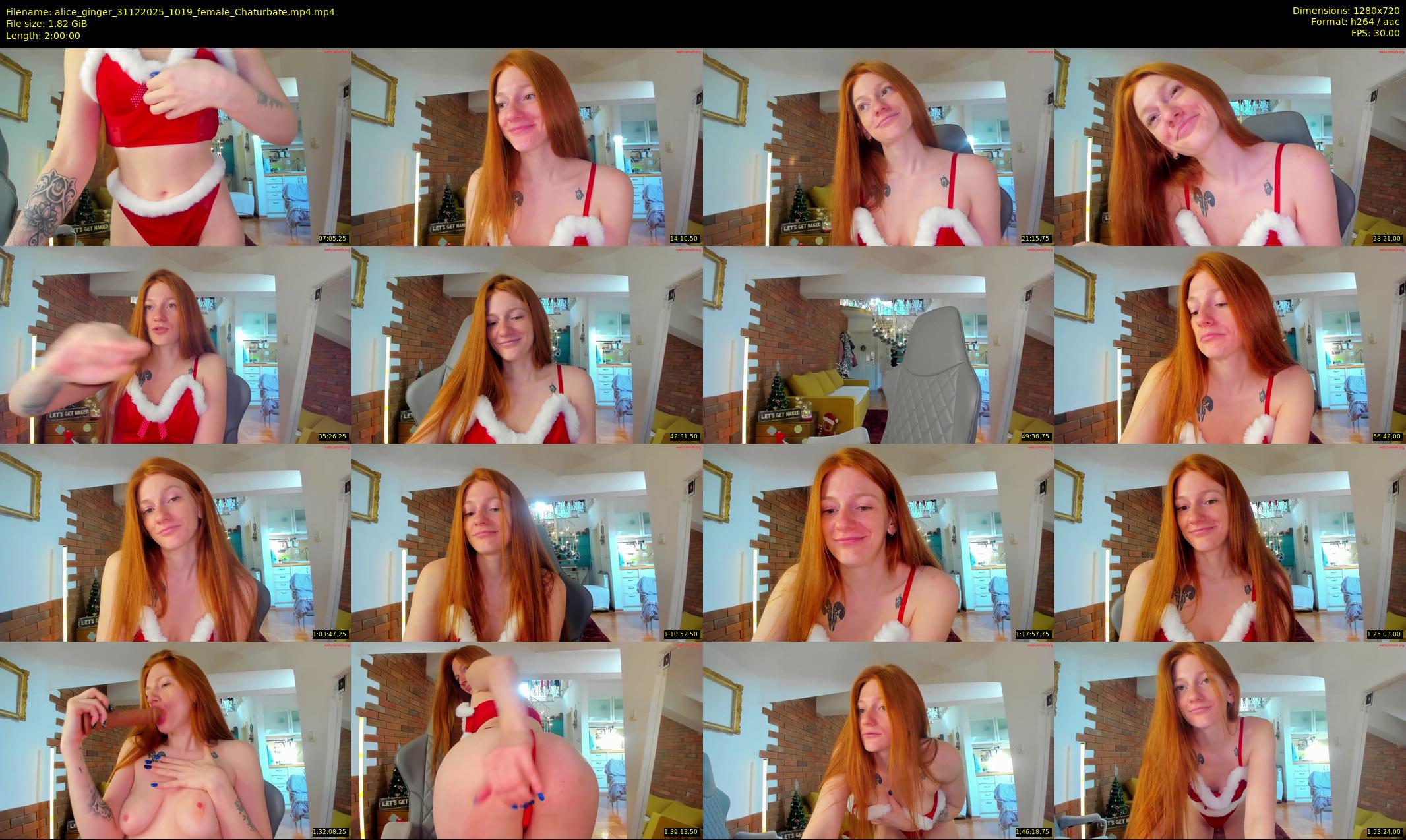 alice_ginger — 120 minute Chaturbate female cam show recording, 720p, Dec 31, 2025