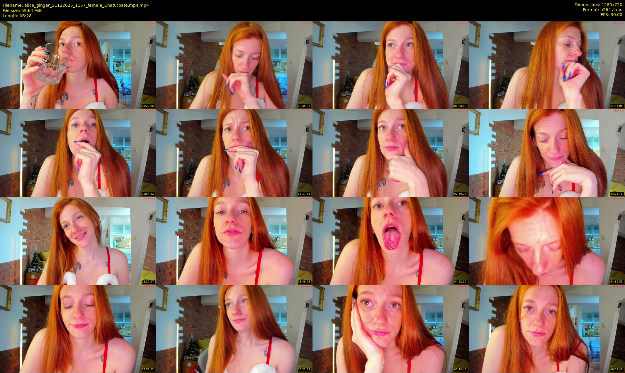 alice_ginger — 7 minute Chaturbate female cam show recording, 720p, Dec 31, 2025