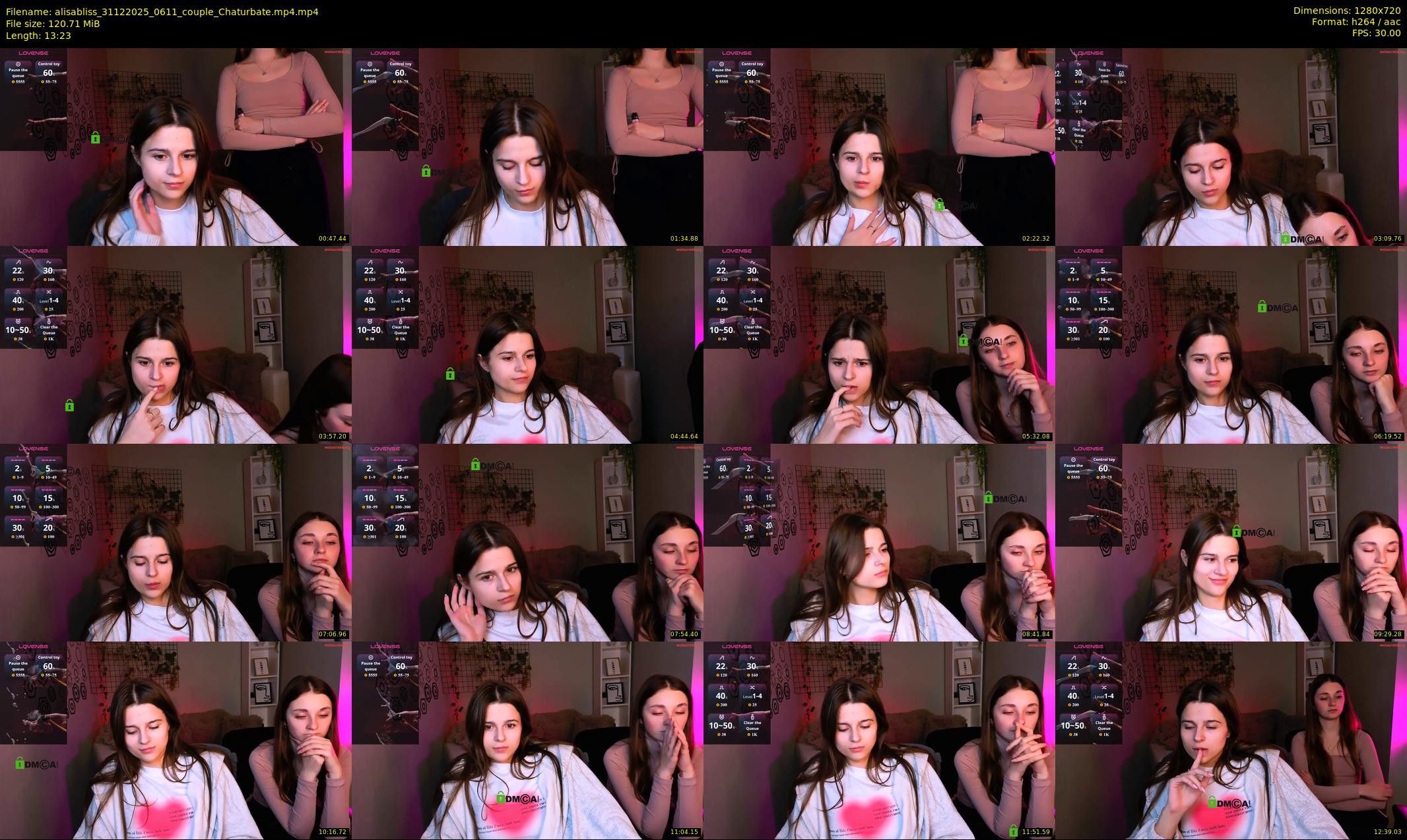 alisabliss — 14 minute Chaturbate female cam show recording, 720p, Dec 31, 2025