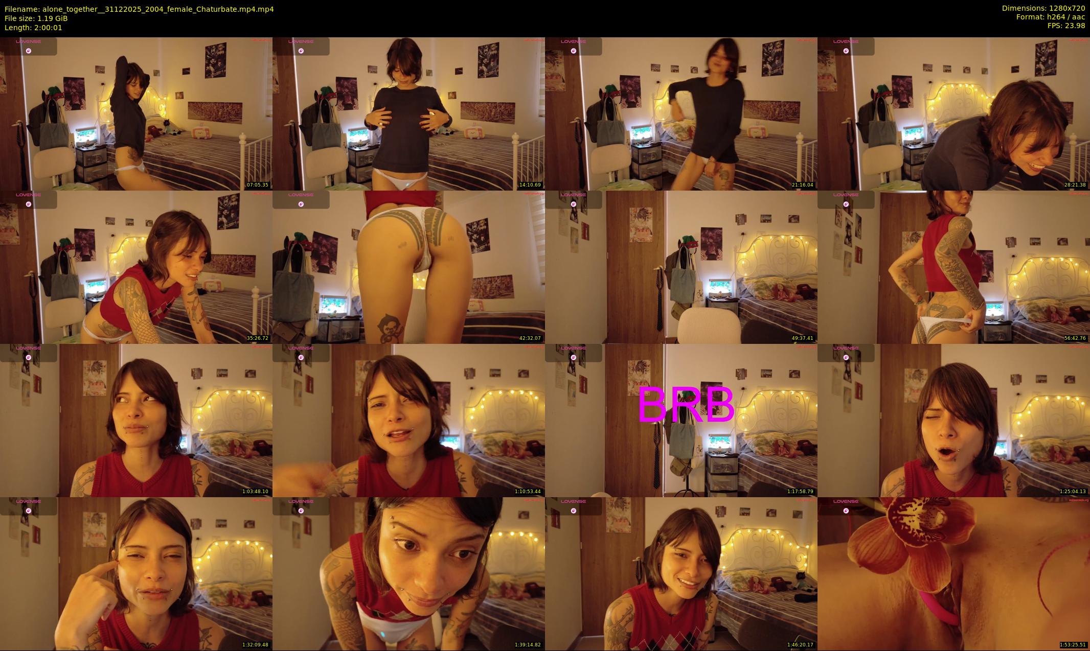 alone_together_ — 121 minute Chaturbate female cam show recording, 720p, Dec 31, 2025