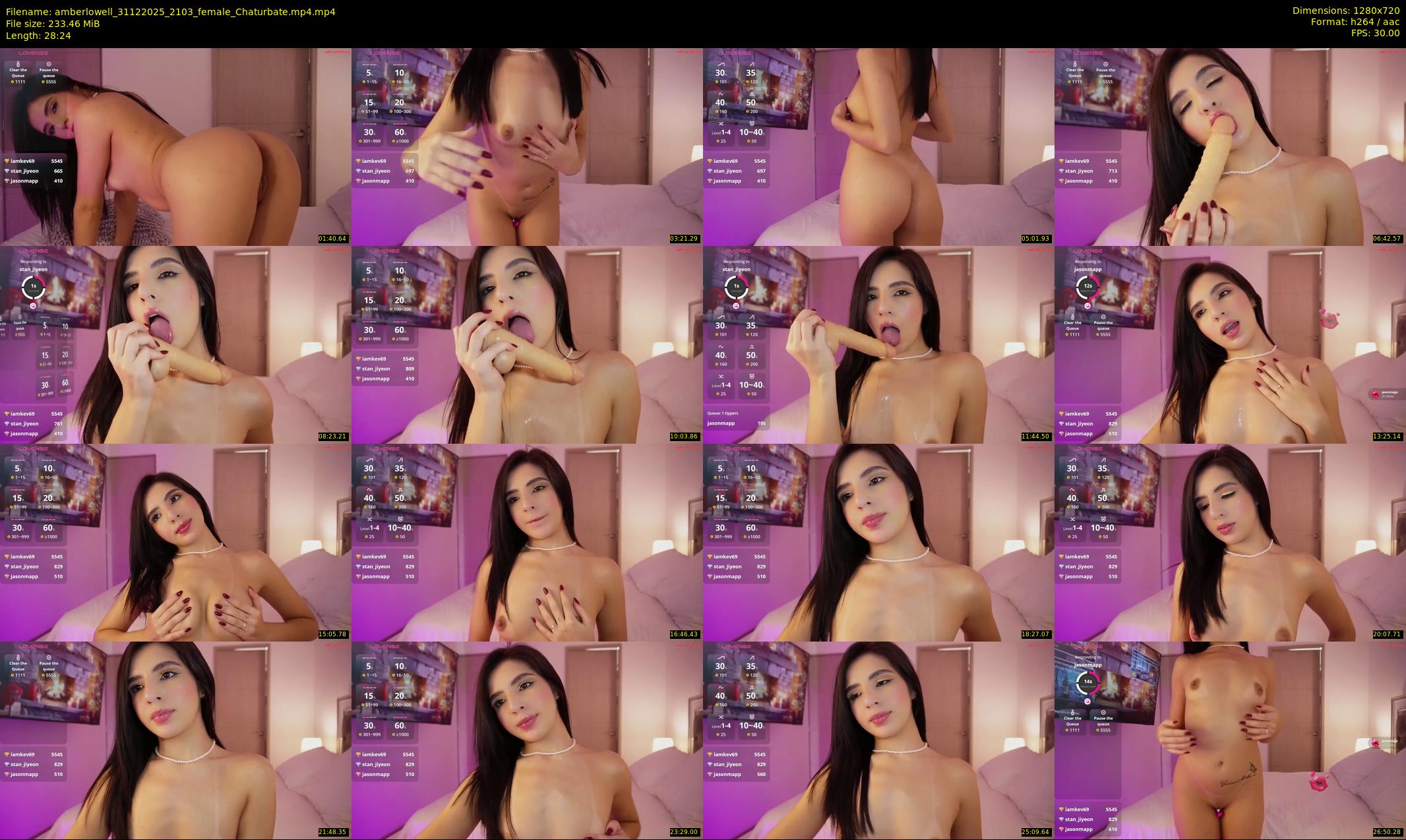 amberlowell — 29 minute Chaturbate female cam show recording, 720p, Dec 31, 2025