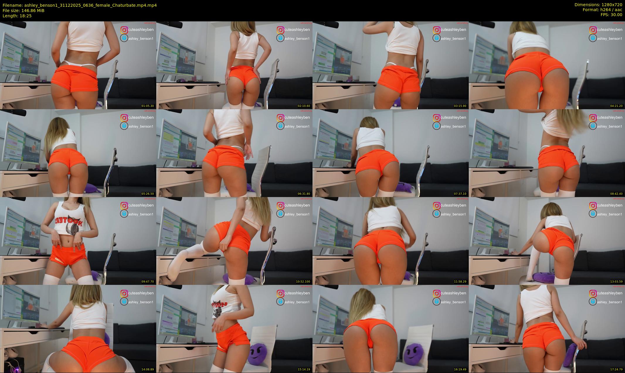 ashley_benson1 — 19 minute Chaturbate female cam show recording, 720p, Dec 31, 2025