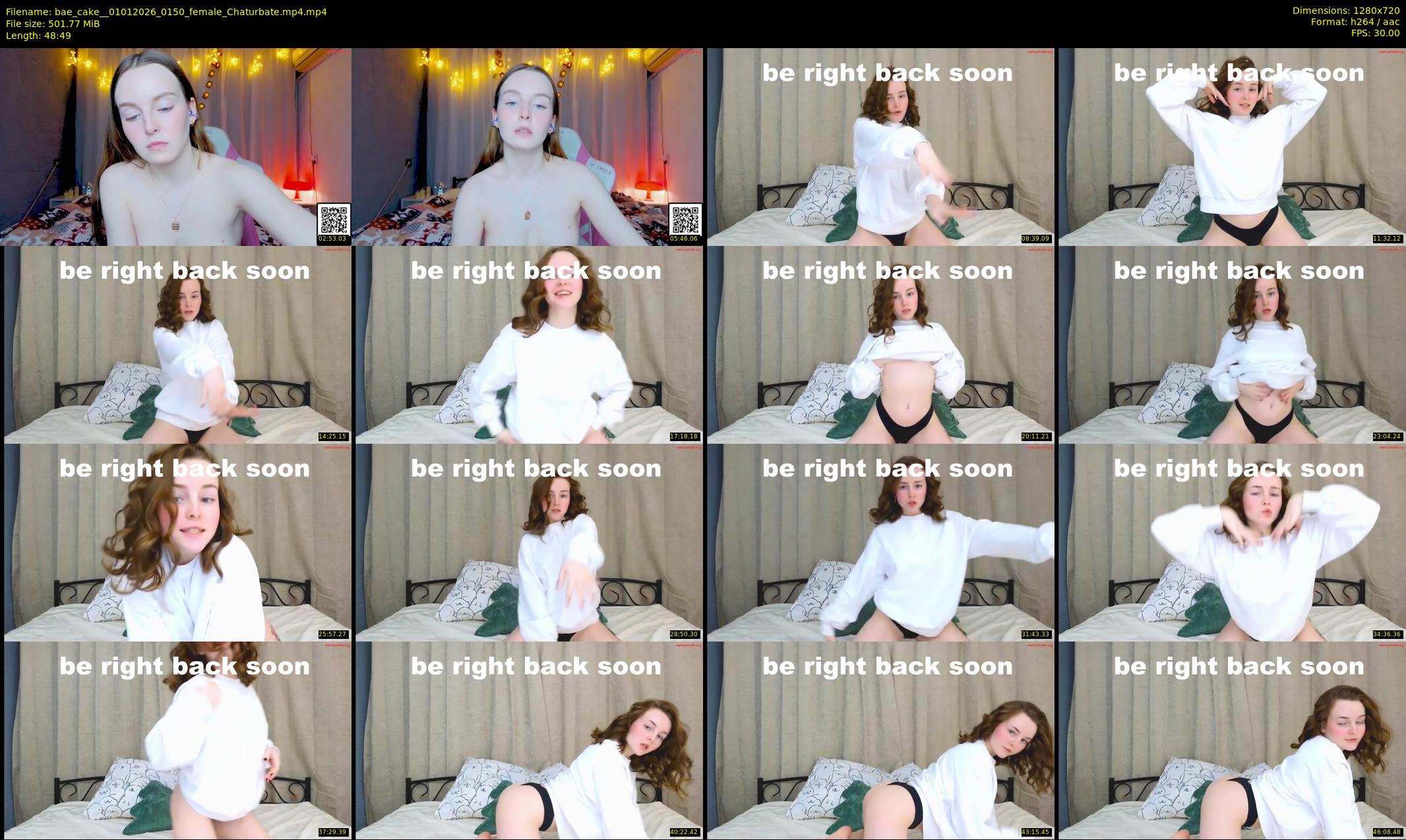 bae_cake_ — 49 minute Chaturbate female cam show recording, 720p, Jan 1, 2026