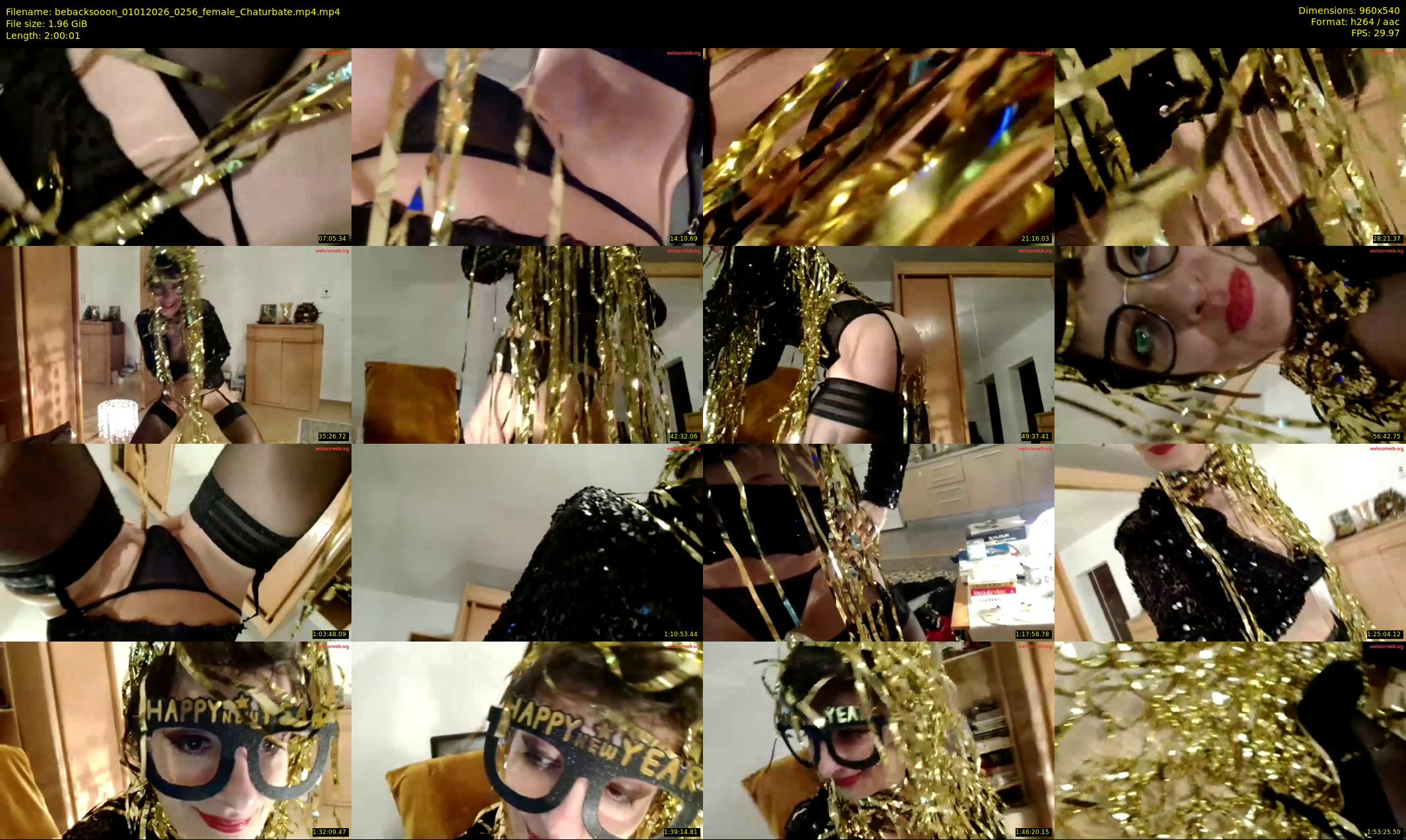 bebacksooon — 121 minute Chaturbate female cam show recording, 480p, Jan 1, 2026