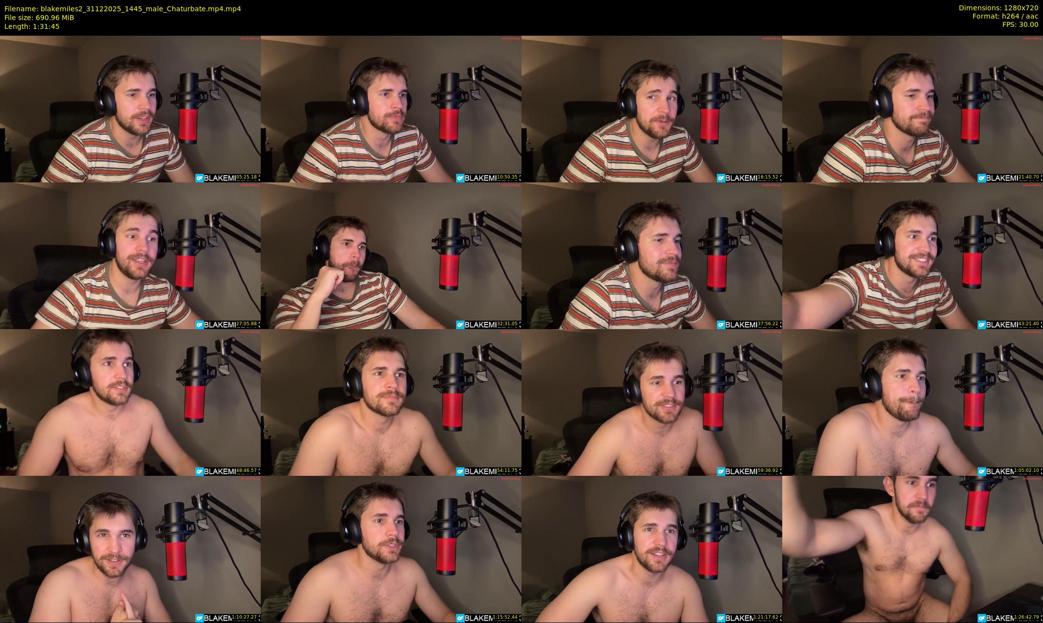 blakemiles2 — 92 minute Chaturbate male cam show recording, 720p, Dec 31, 2025