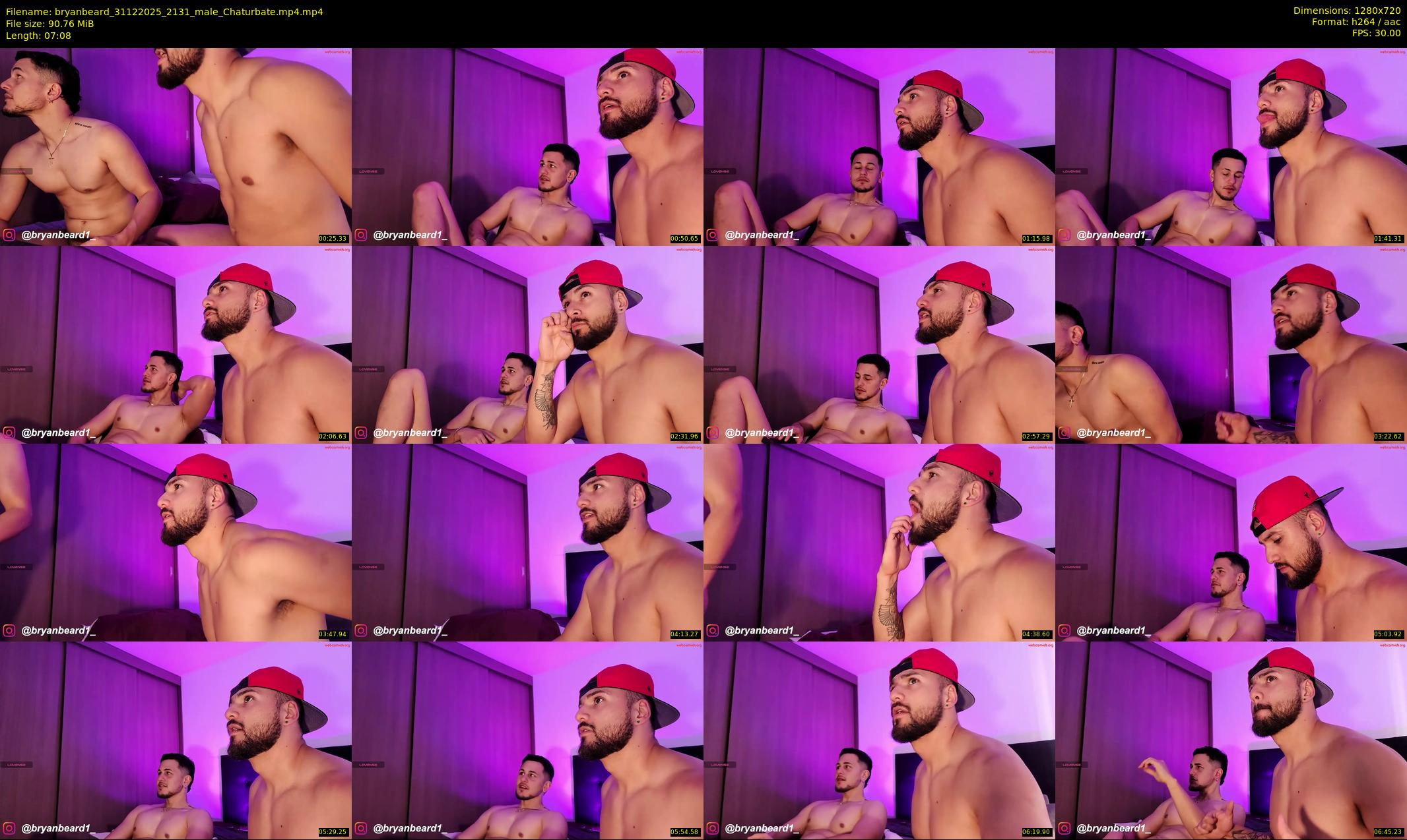 bryanbeard — 8 minute Chaturbate male cam show recording, 720p, Dec 31, 2025