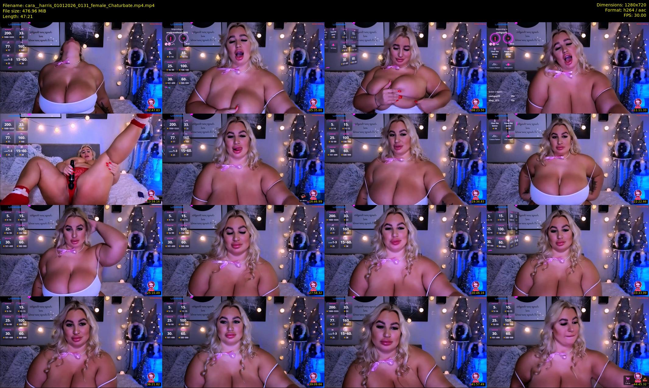 cara__harris — 48 minute Chaturbate female cam show recording, 720p, Jan 1, 2026