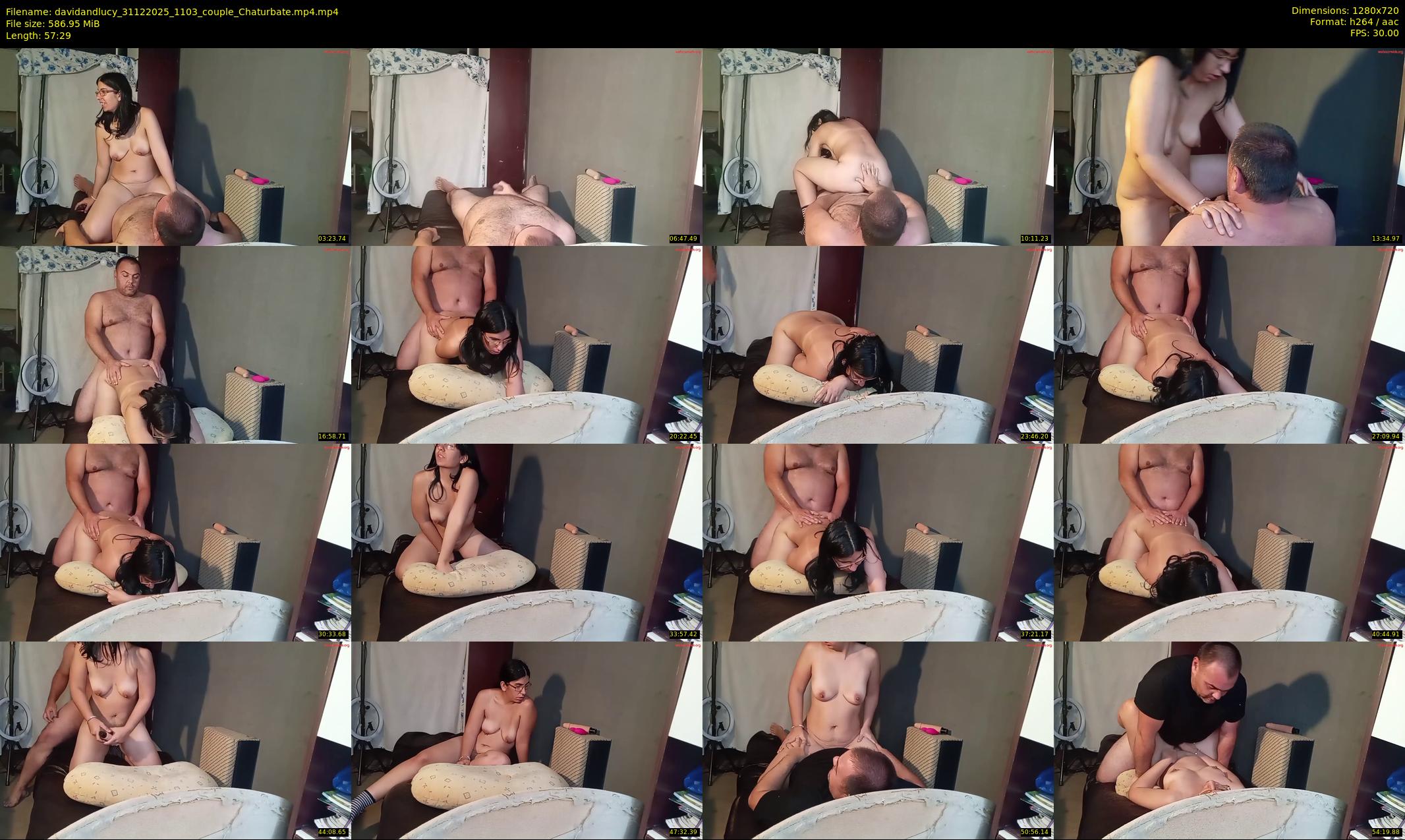 davidandlucy — 58 minute Chaturbate couple cam show recording, 720p, Dec 31, 2025