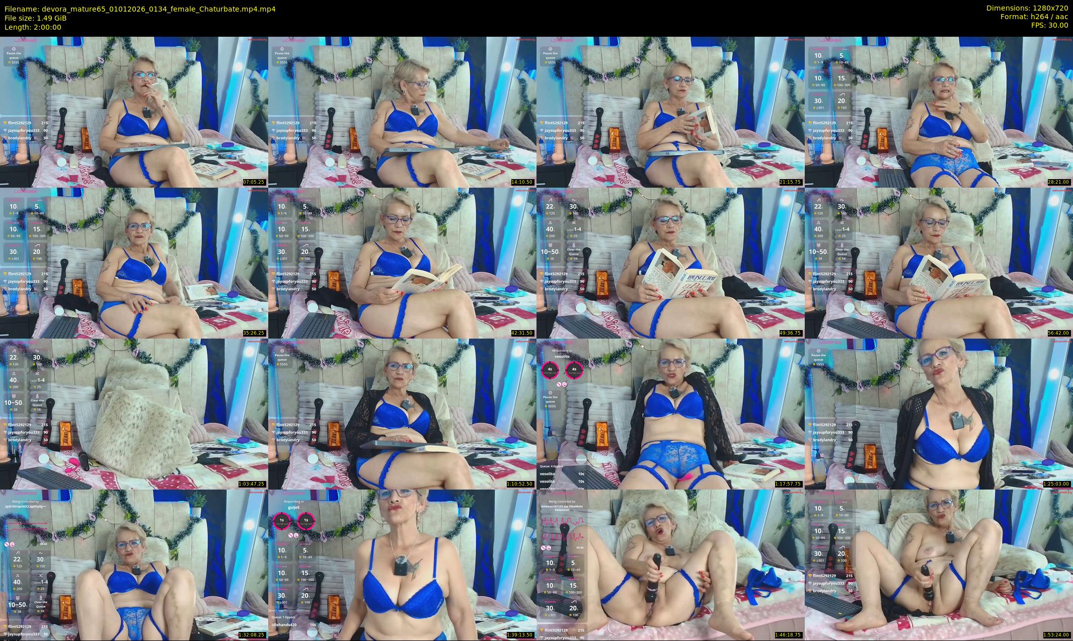 devora_mature65 — 120 minute Chaturbate female cam show recording, 720p, Jan 1, 2026