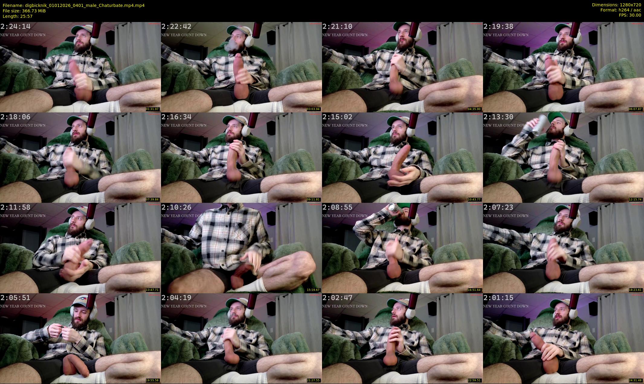 digbicknik — 26 minute Chaturbate male cam show recording, 720p, Jan 1, 2026