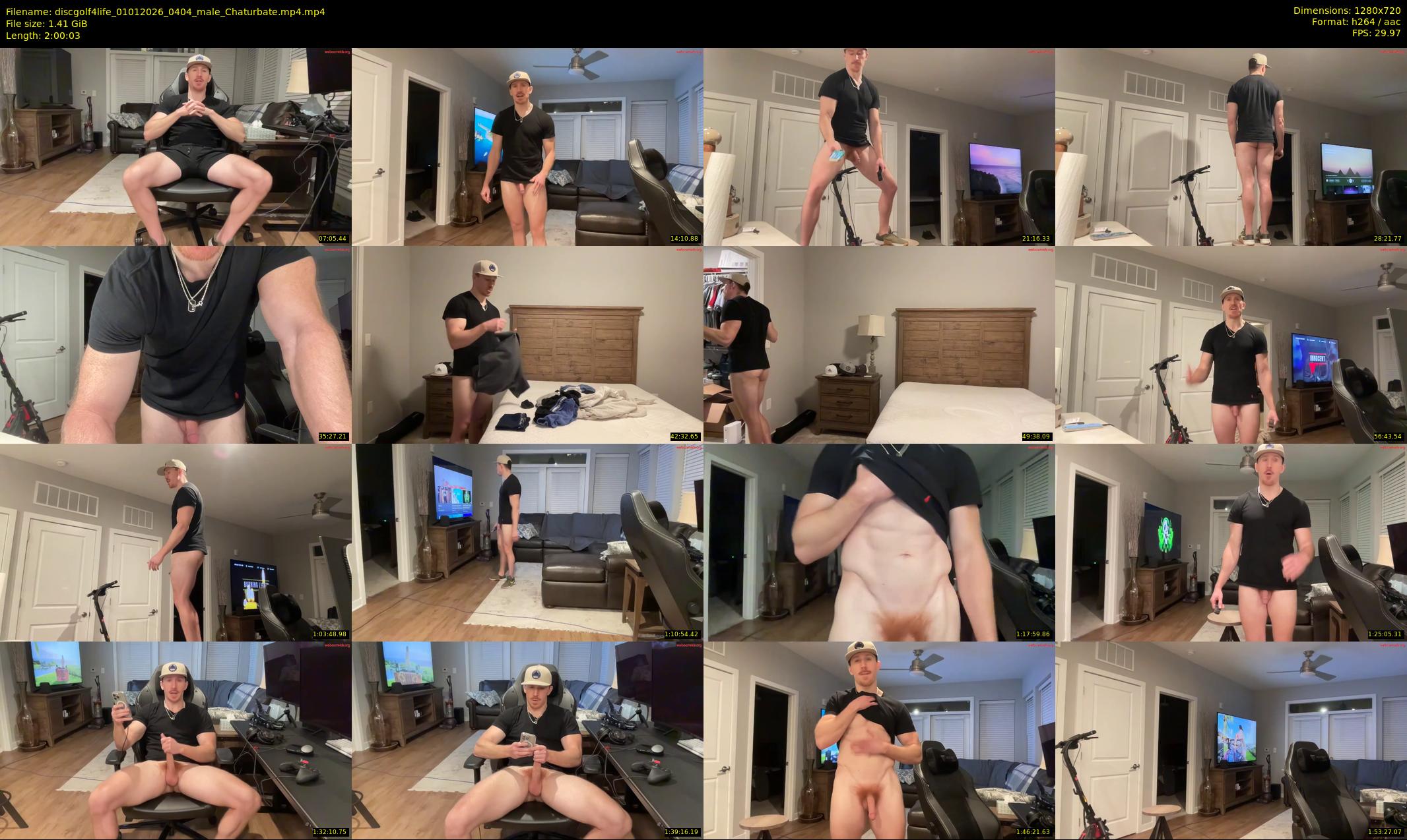discgolf4life — 121 minute Chaturbate male cam show recording, 720p, Jan 1, 2026