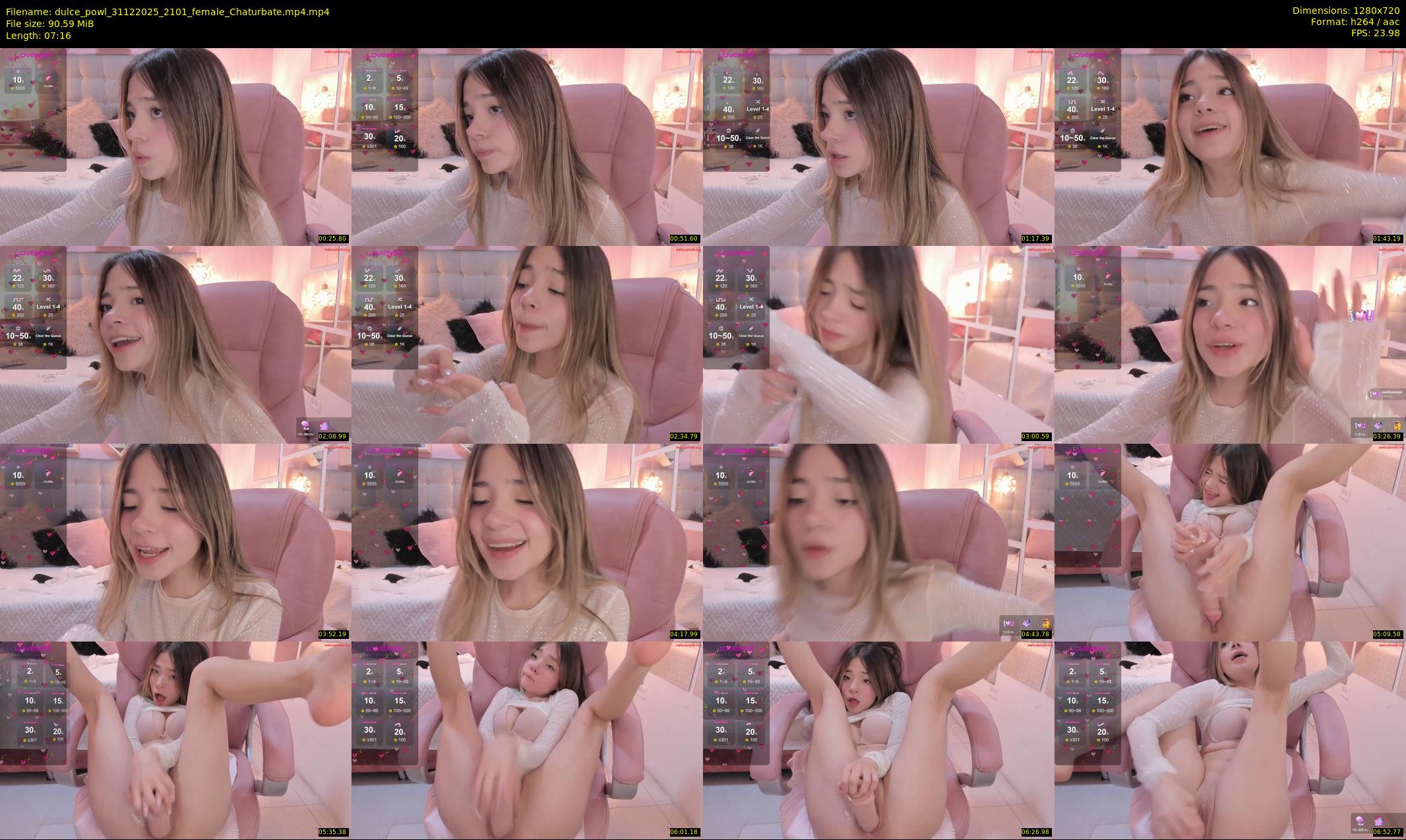 dulce_powl — 8 minute Chaturbate female cam show recording, 720p, Dec 31, 2025