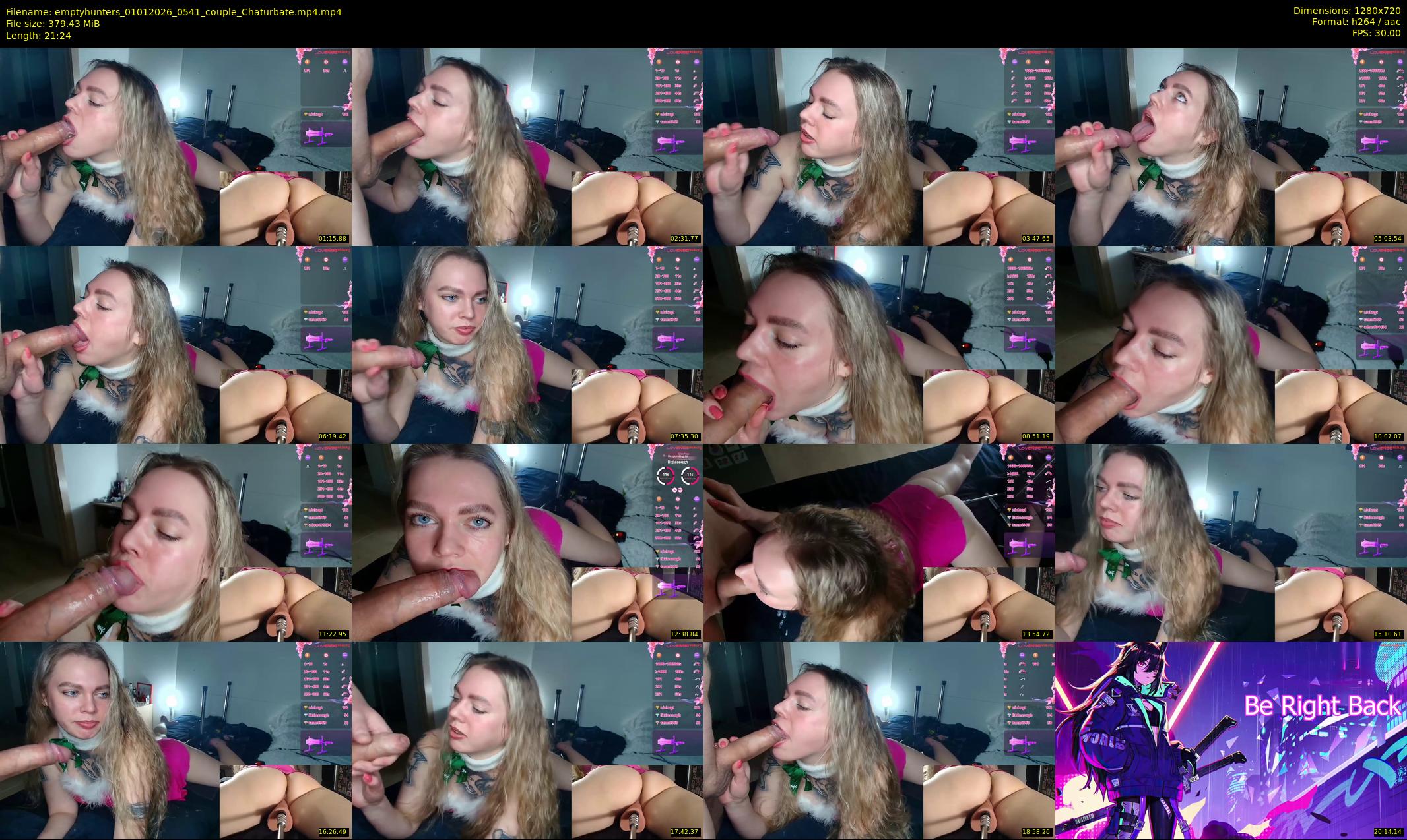 emptyhunters — 22 minute Chaturbate couple cam show recording, 720p, Jan 1, 2026