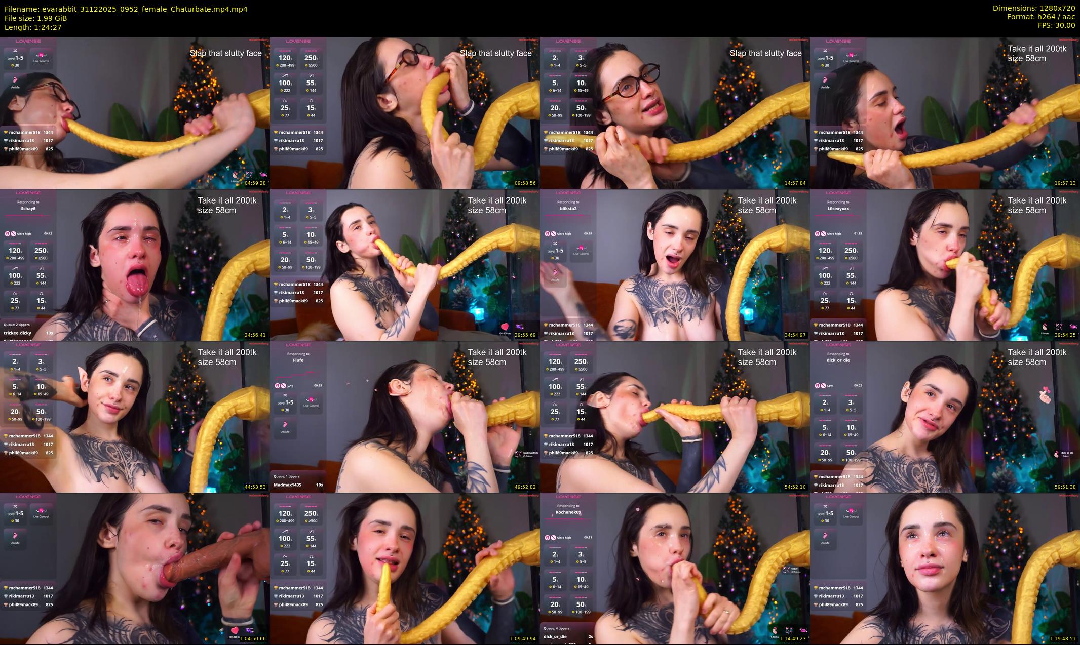 evarabbit — 85 minute Chaturbate female cam show recording, 720p, Dec 31, 2025