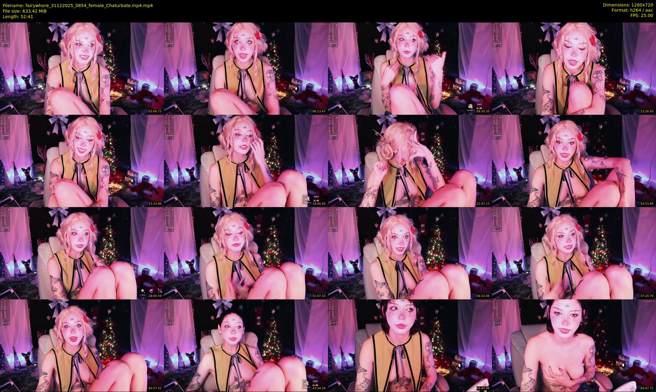 fairywhore — 53 minute Chaturbate female cam show recording, 720p, Dec 31, 2025