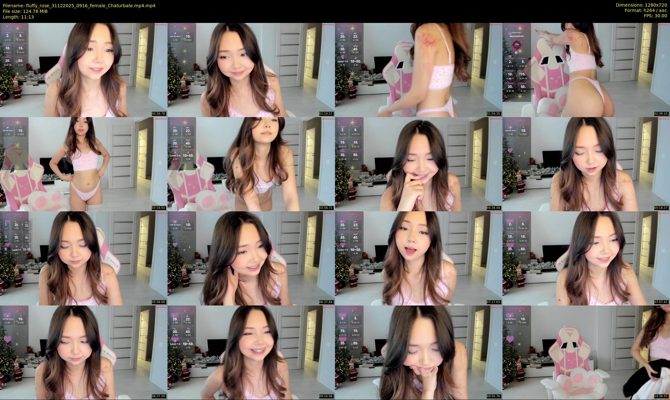 fluffy_rose — 12 minute Chaturbate female cam show recording, 720p, Dec 31, 2025