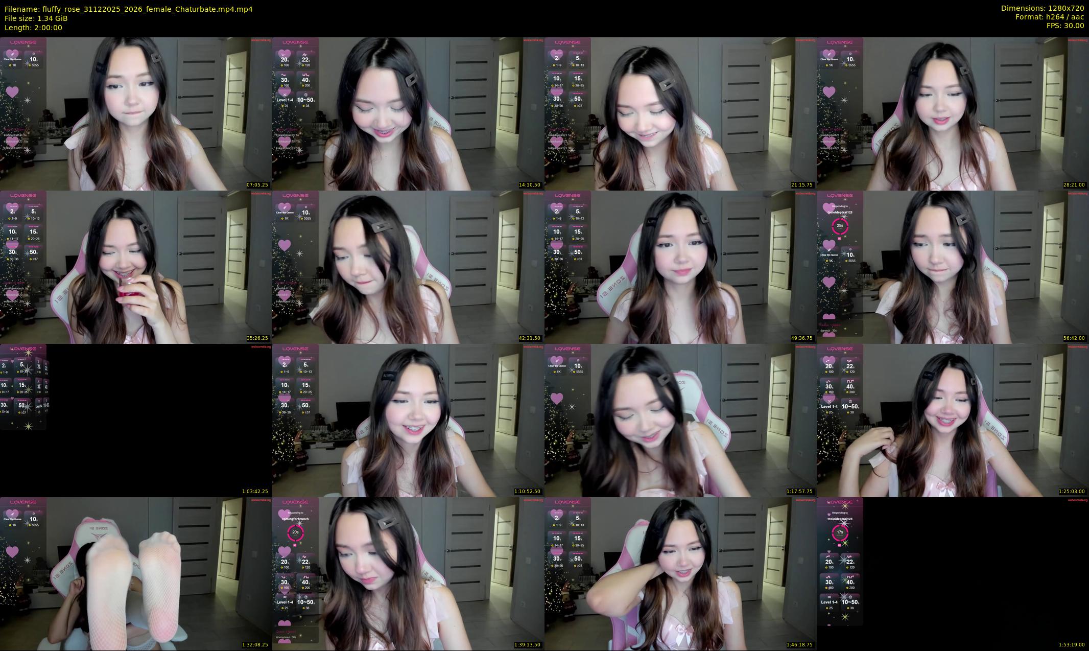 fluffy_rose — 120 minute Chaturbate female cam show recording, 720p, Dec 31, 2025