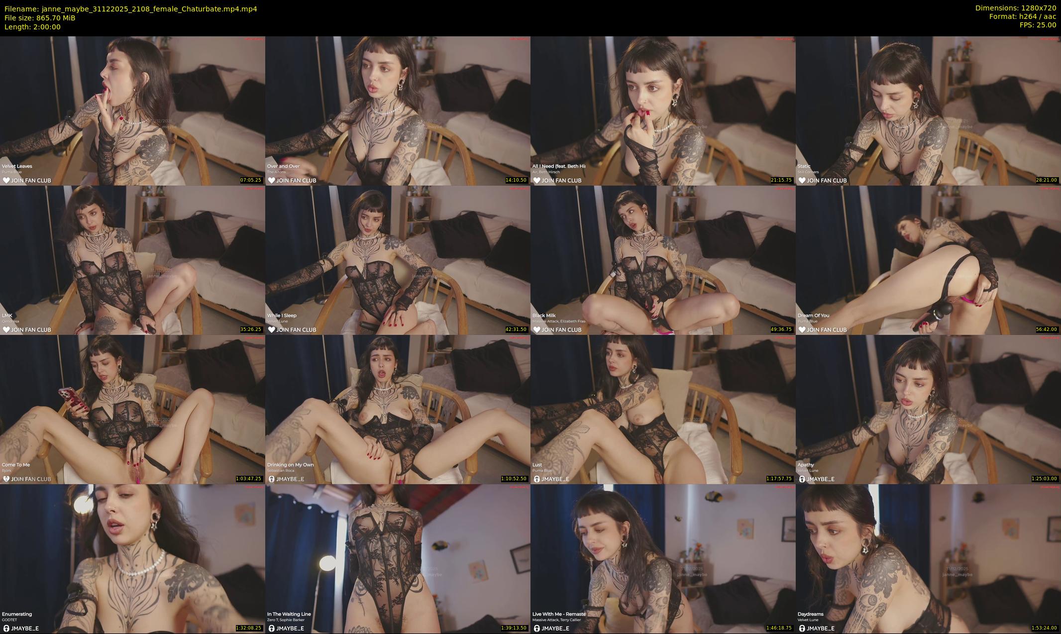 janne_maybe — 120 minute Chaturbate female cam show recording, 720p, Dec 31, 2025