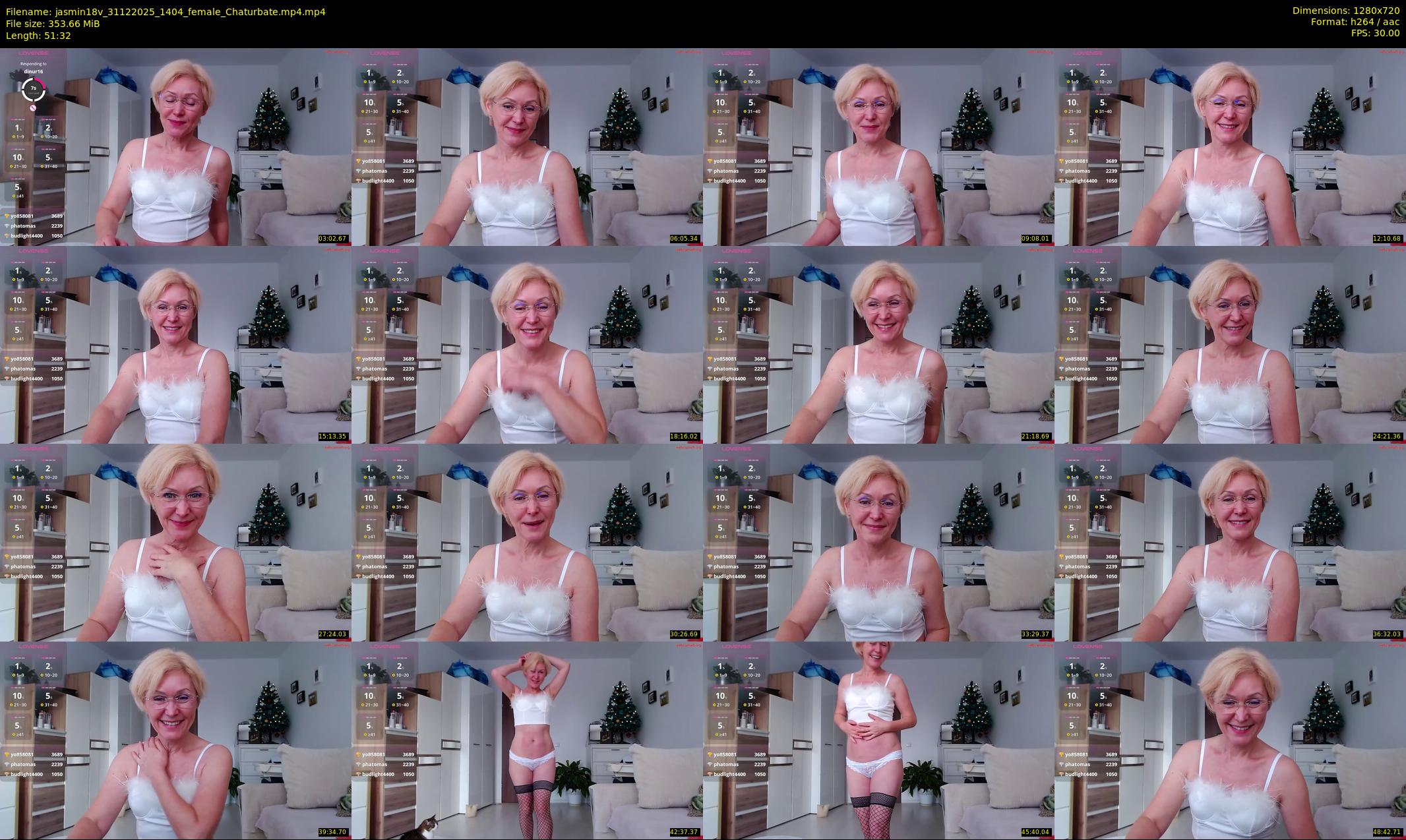 jasmin18v — 52 minute Chaturbate female cam show recording, 720p, Dec 31, 2025