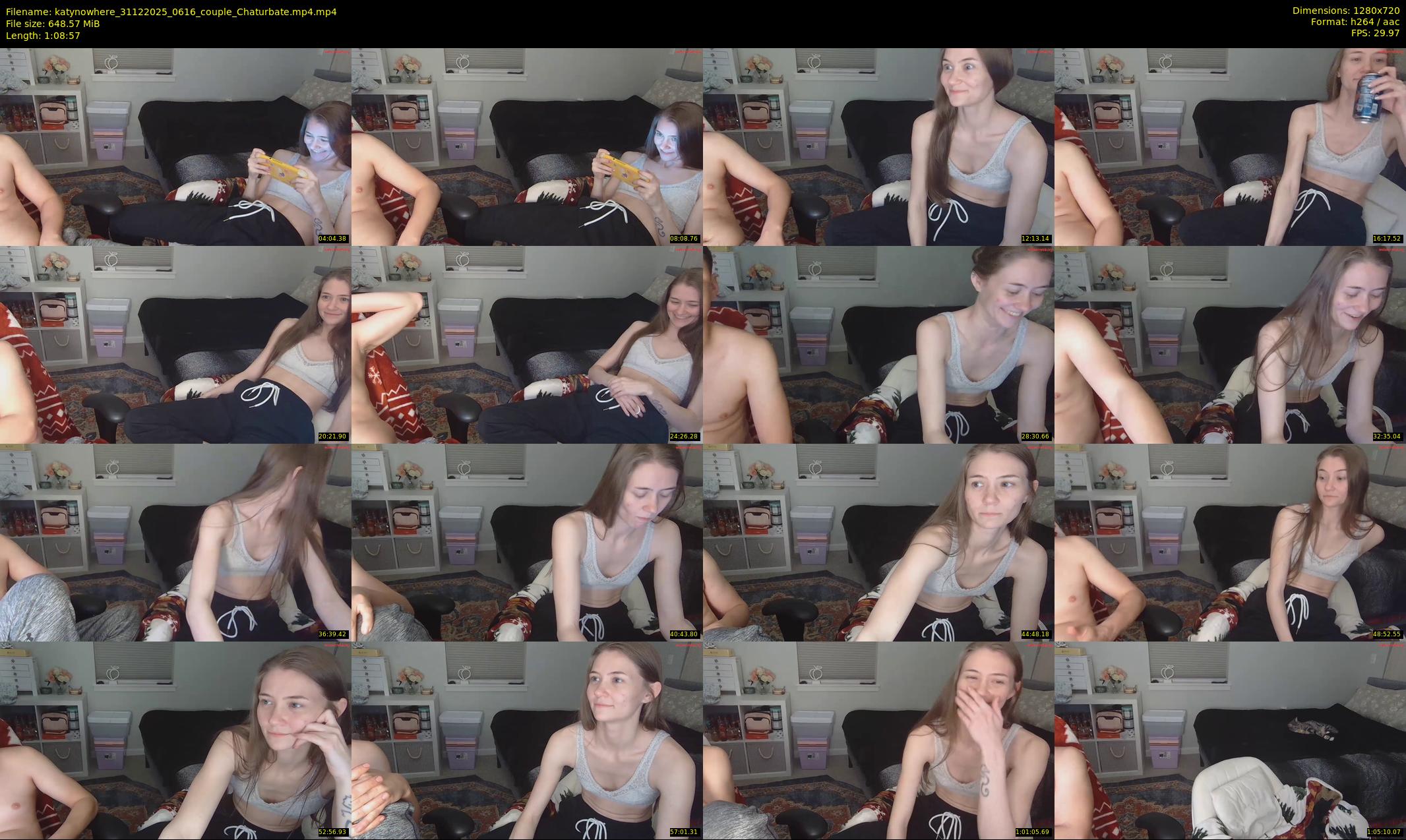 katynowhere — 69 minute Chaturbate female cam show recording, 720p, Dec 31, 2025