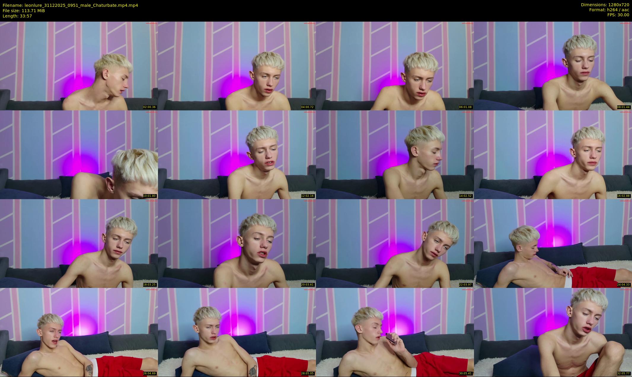 leonlure — 34 minute Chaturbate male cam show recording, 720p, Dec 31, 2025