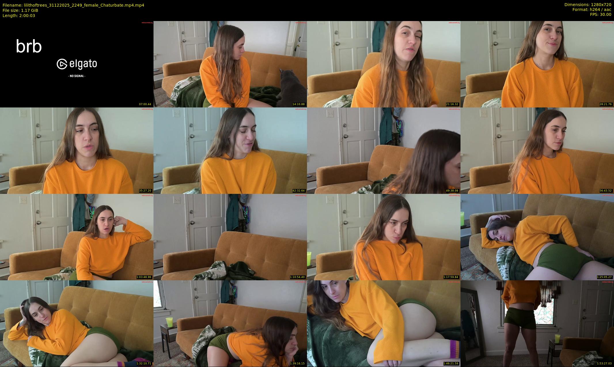 lilithoftrees — 121 minute Chaturbate female cam show recording, 720p, Dec 31, 2025