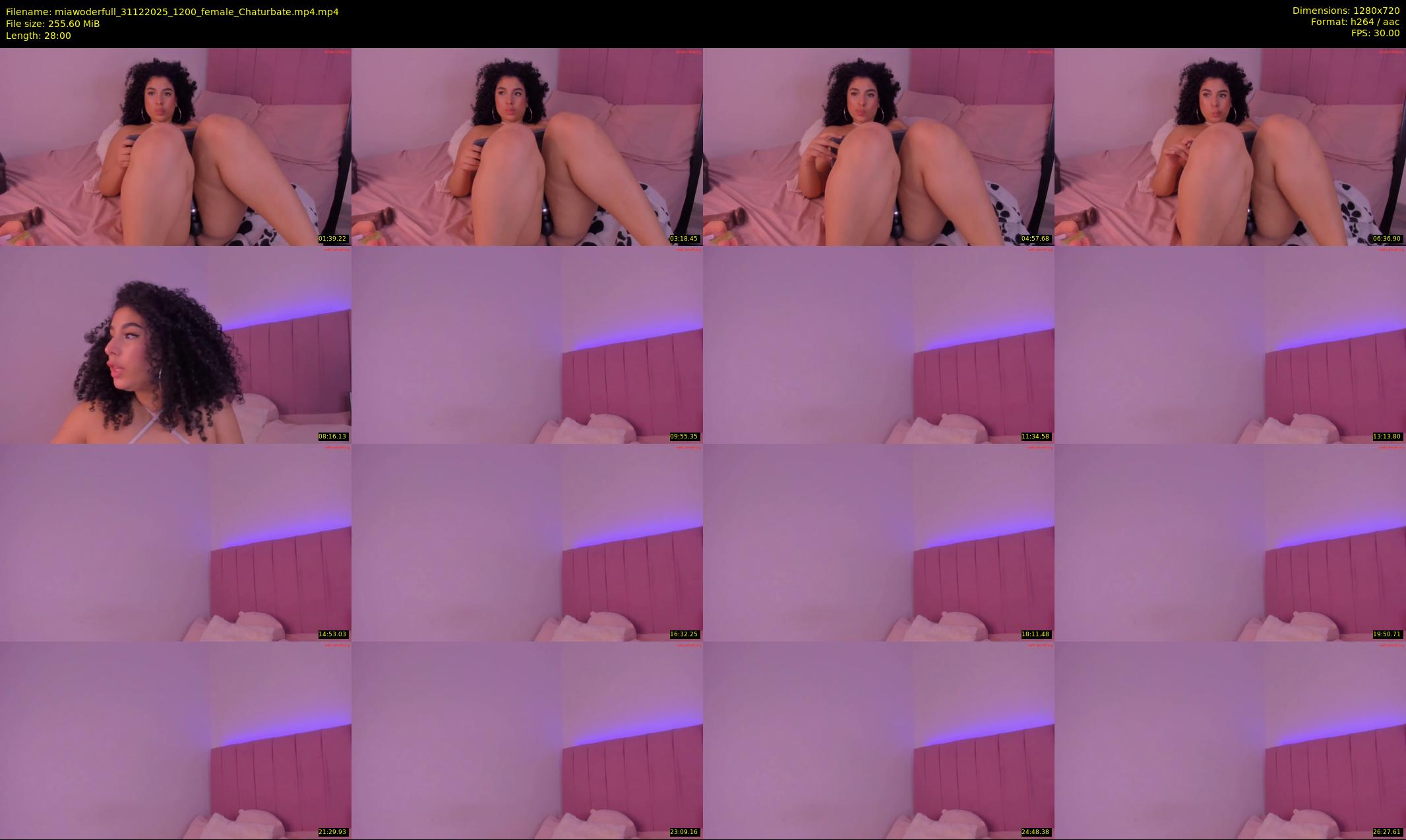 miawoderfull — 28 minute Chaturbate female cam show recording, 720p, Dec 31, 2025