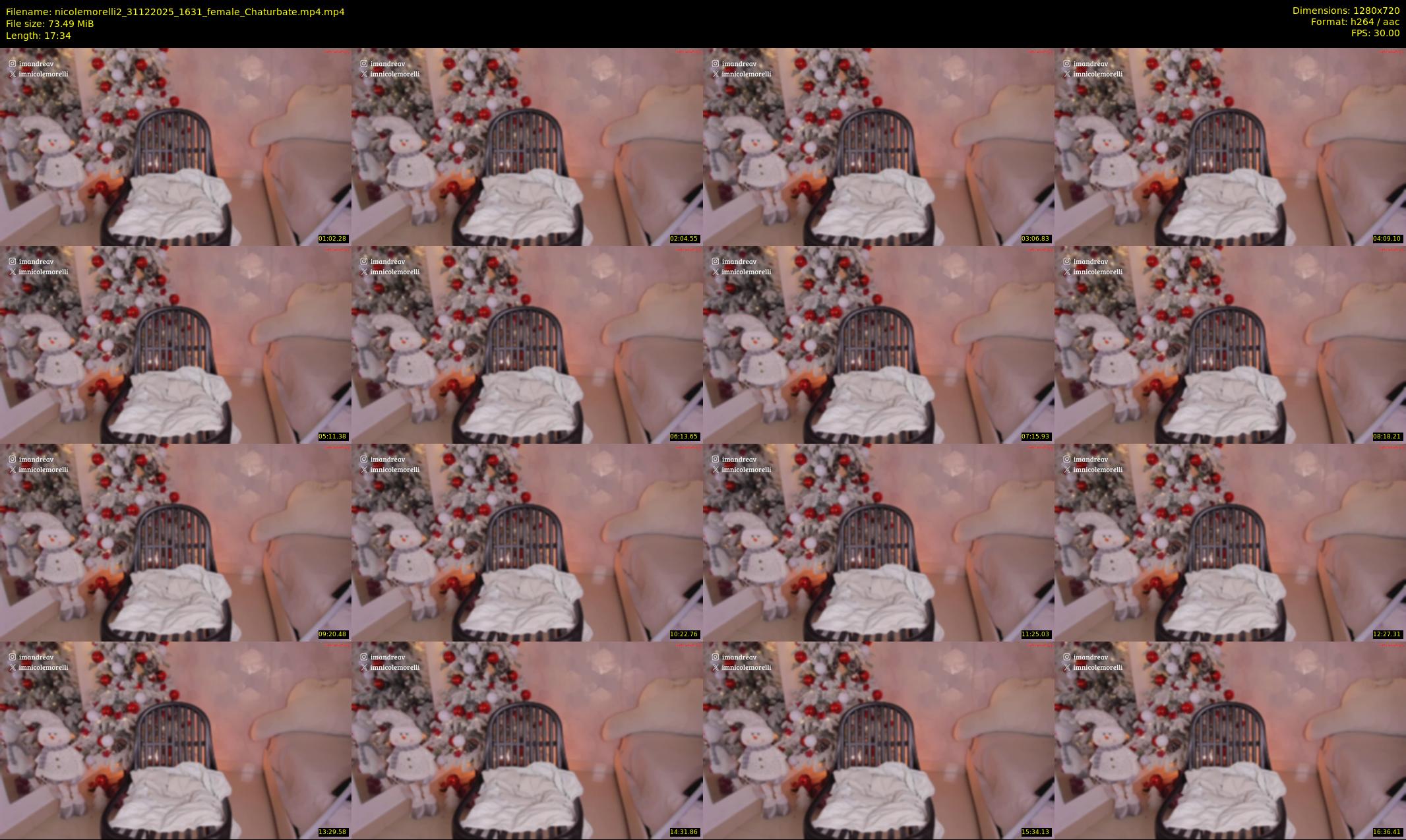 nicolemorelli2 — 18 minute Chaturbate female cam show recording, 720p, Dec 31, 2025