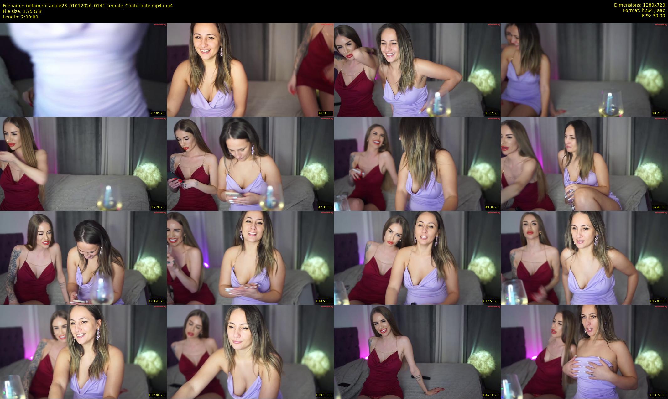 notamericanpie23 — 120 minute Chaturbate female cam show recording, 720p, Jan 1, 2026