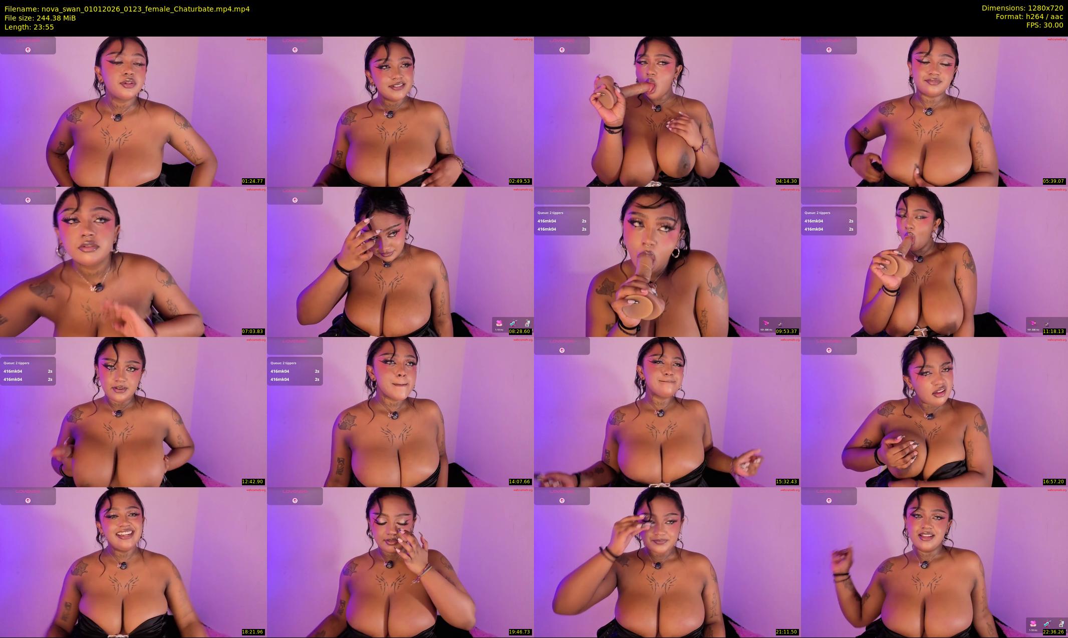 nova_swan — 24 minute Chaturbate female cam show recording, 720p, Jan 1, 2026
