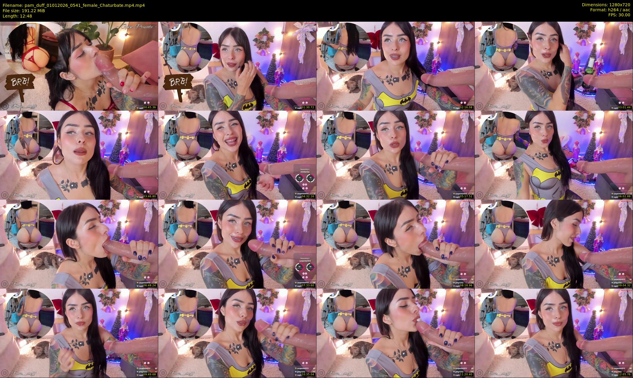 pam_duff — 13 minute Chaturbate female cam show recording, 720p, Jan 1, 2026