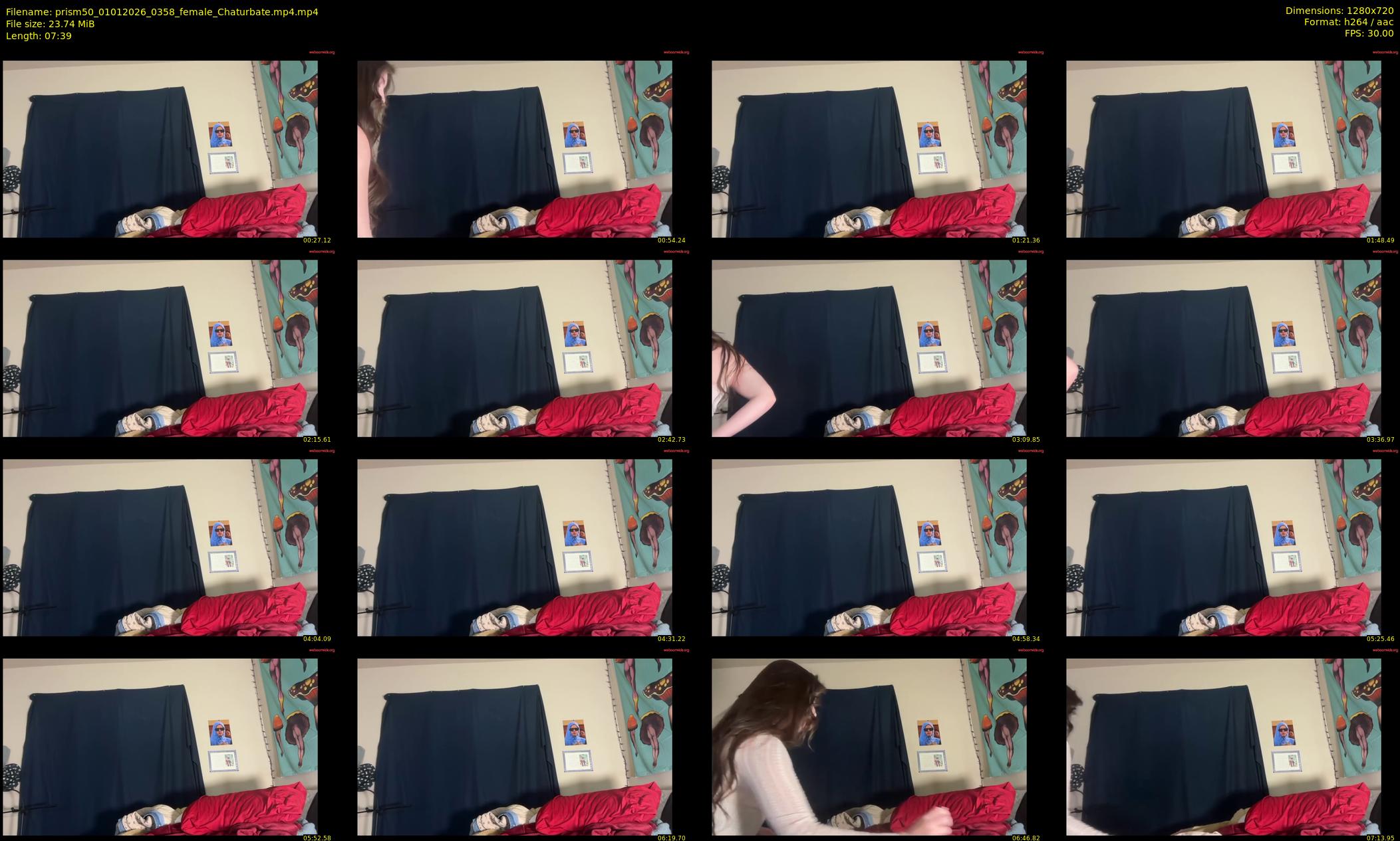 prism50 — 8 minute Chaturbate female cam show recording, 720p, Jan 1, 2026