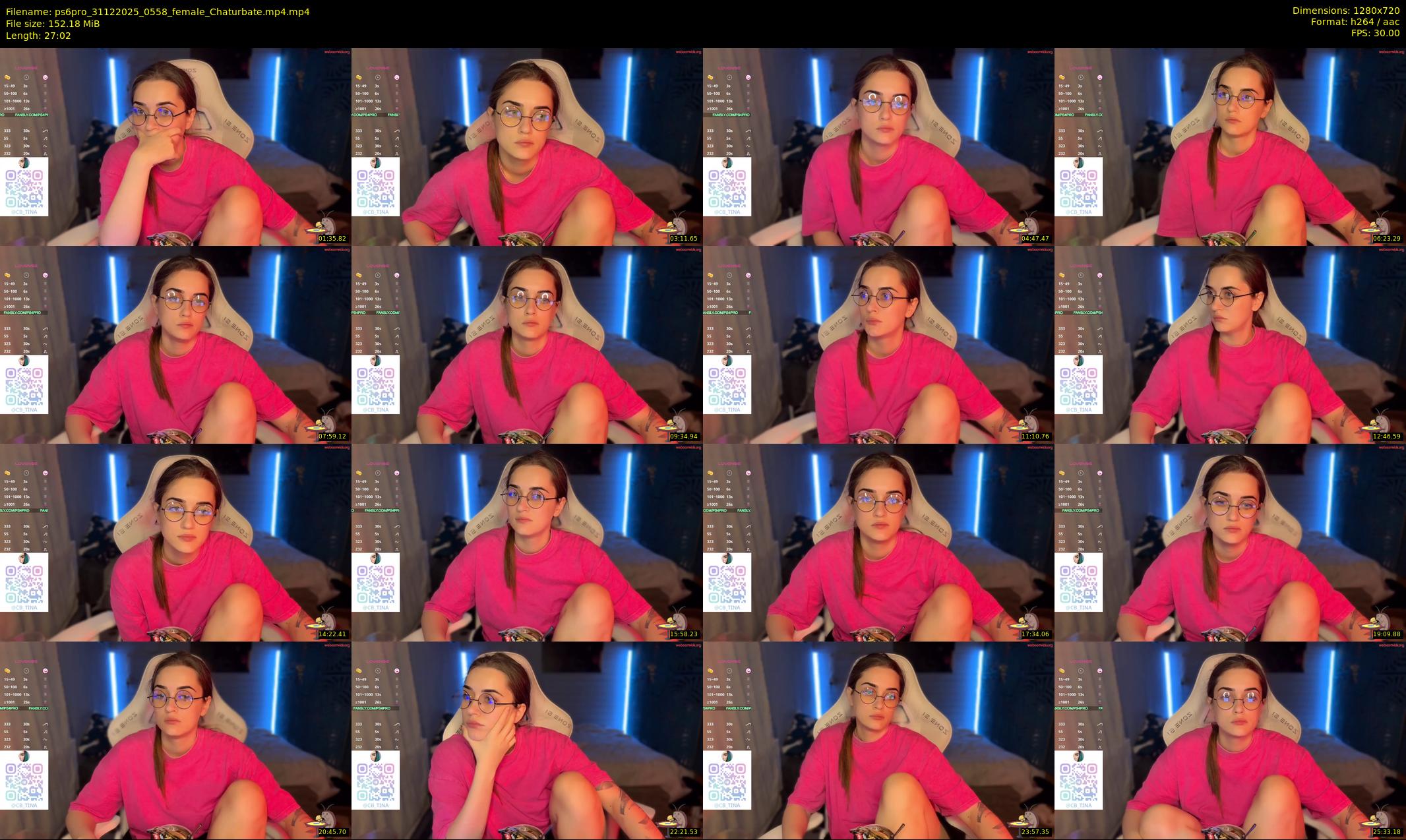 ps6pro — 28 minute Chaturbate female cam show recording, 720p, Dec 31, 2025