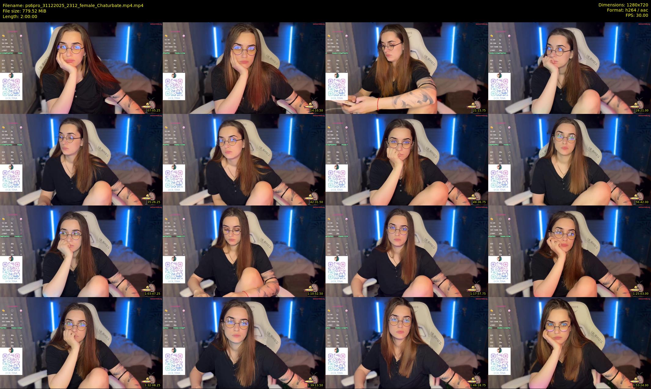 ps6pro — 120 minute Chaturbate female cam show recording, 720p, Dec 31, 2025