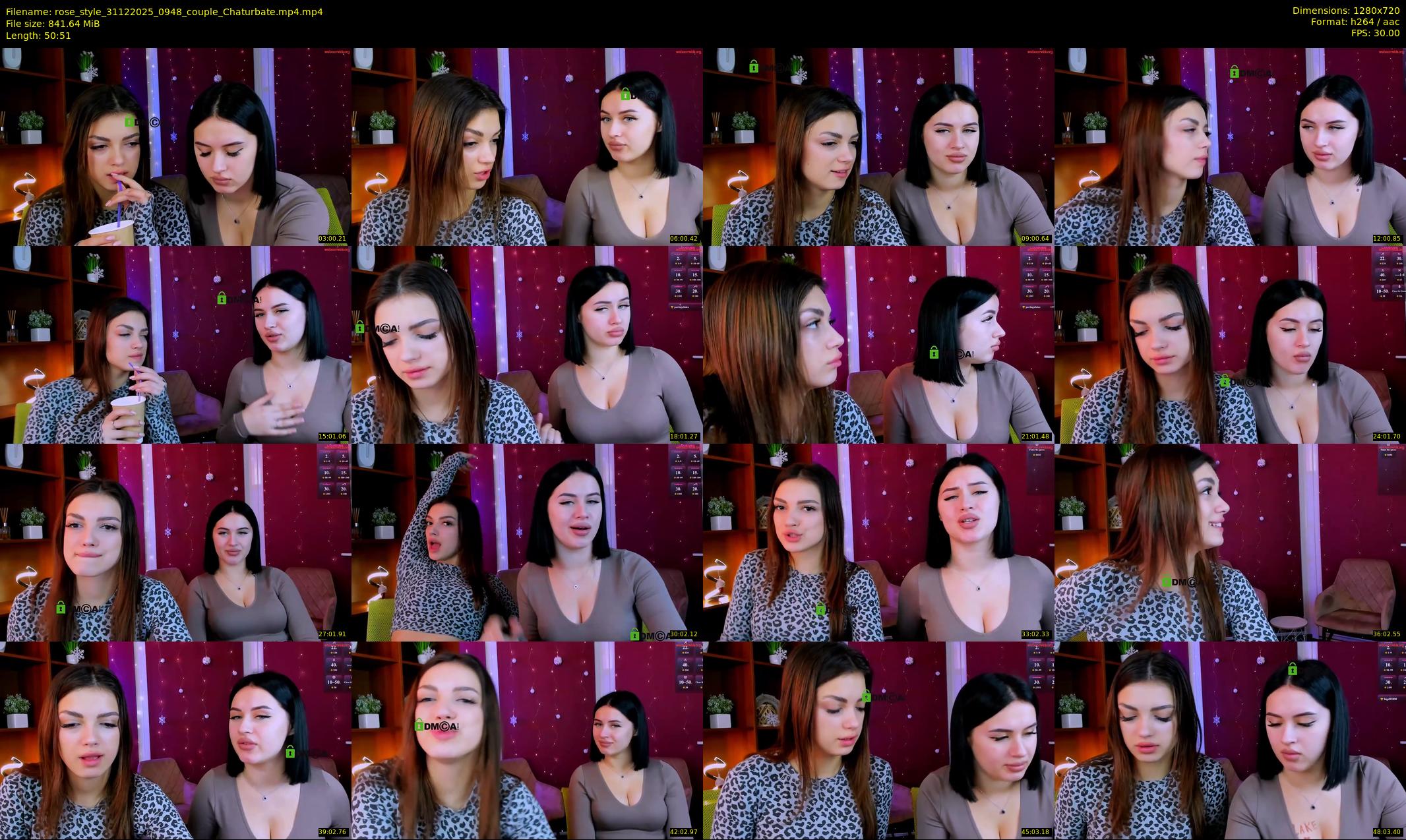 rose_style — 51 minute Chaturbate couple cam show recording, 720p, Dec 31, 2025