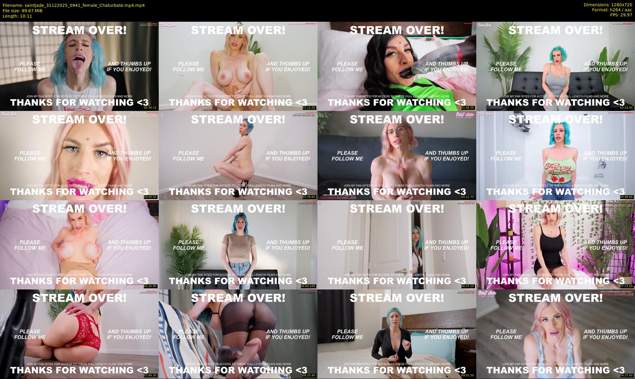 saintjade — 11 minute Chaturbate female cam show recording, 720p, Dec 31, 2025