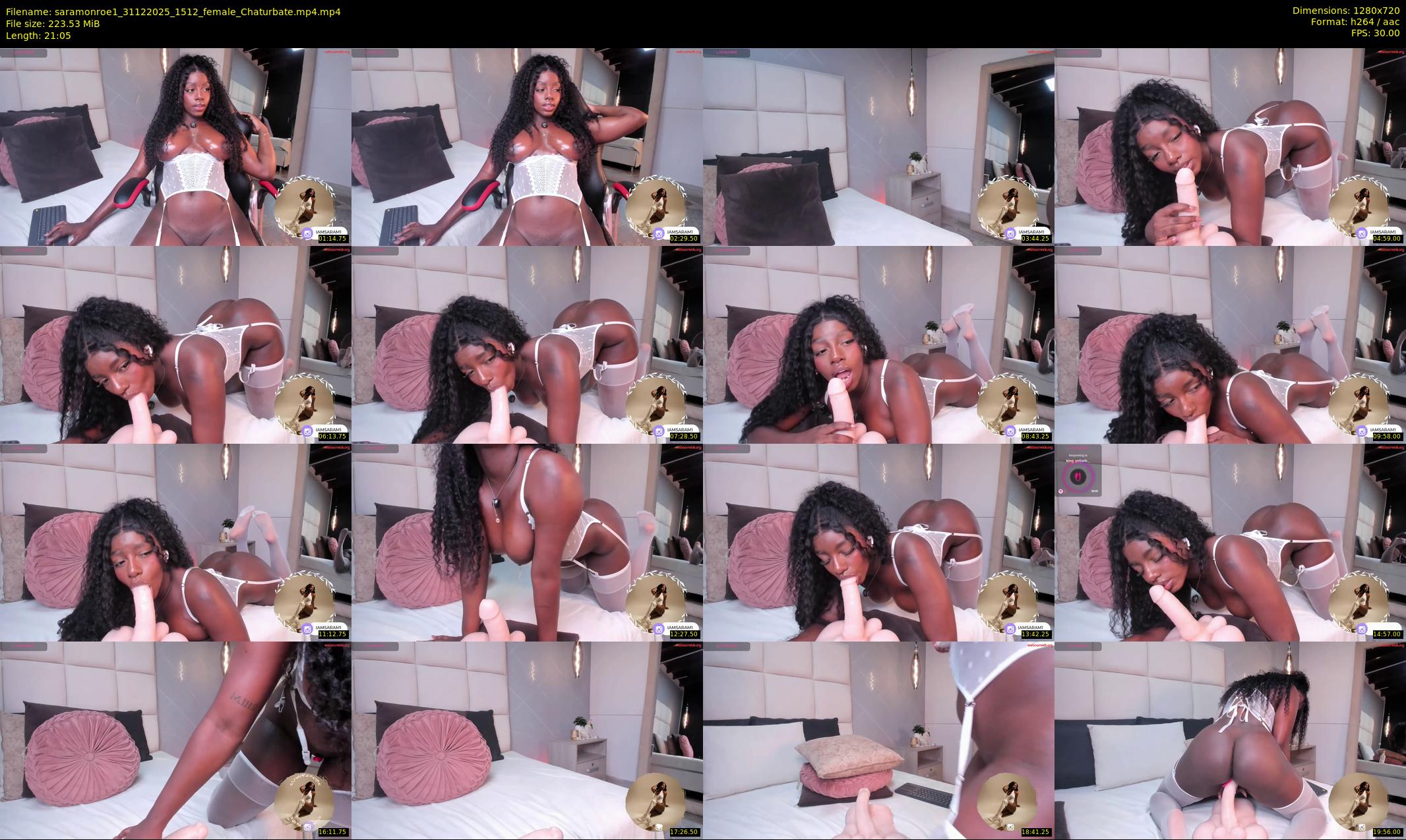 saramonroe1 — 22 minute Chaturbate female cam show recording, 720p, Dec 31, 2025