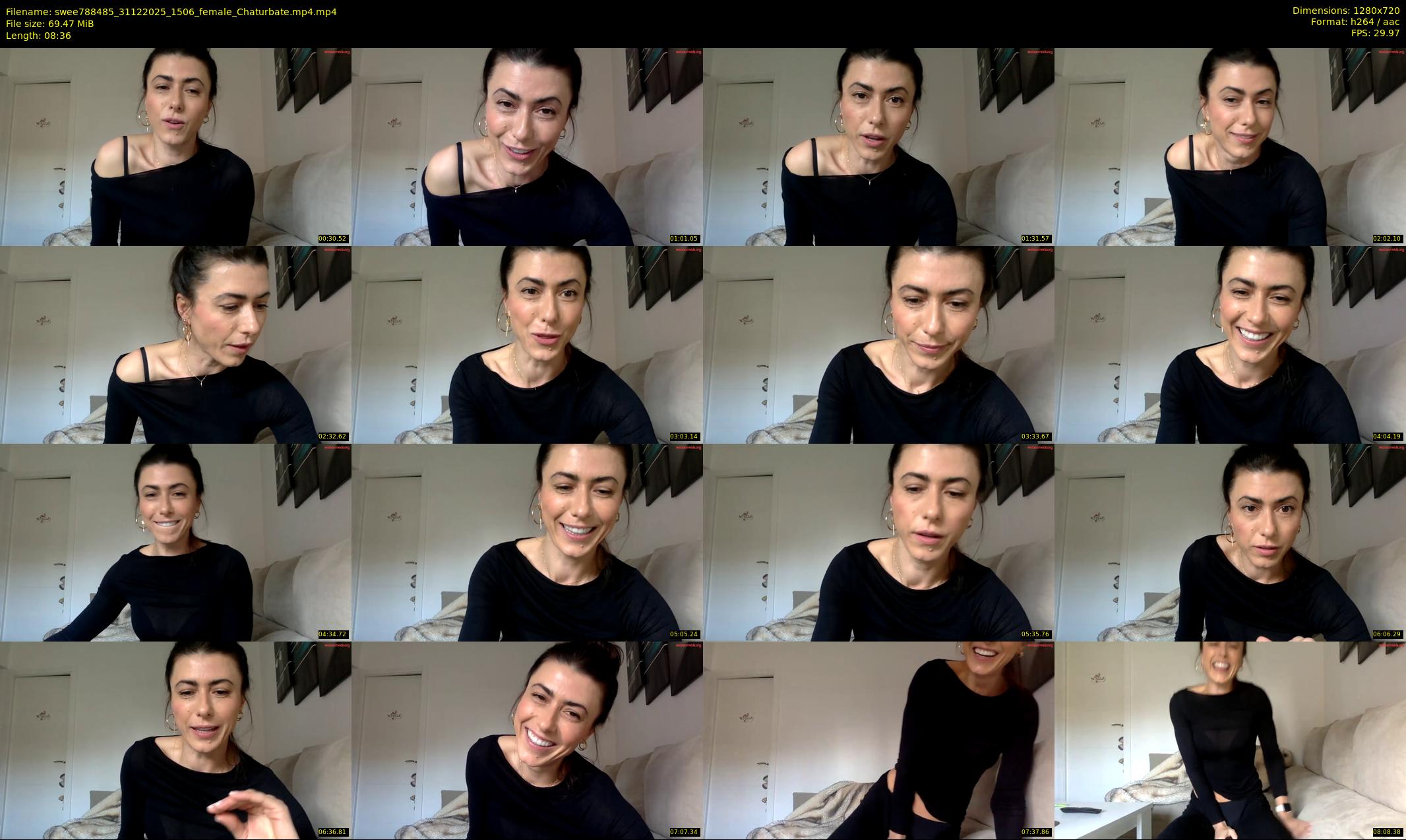 swee788485 — 9 minute Chaturbate female cam show recording, 720p, Dec 31, 2025